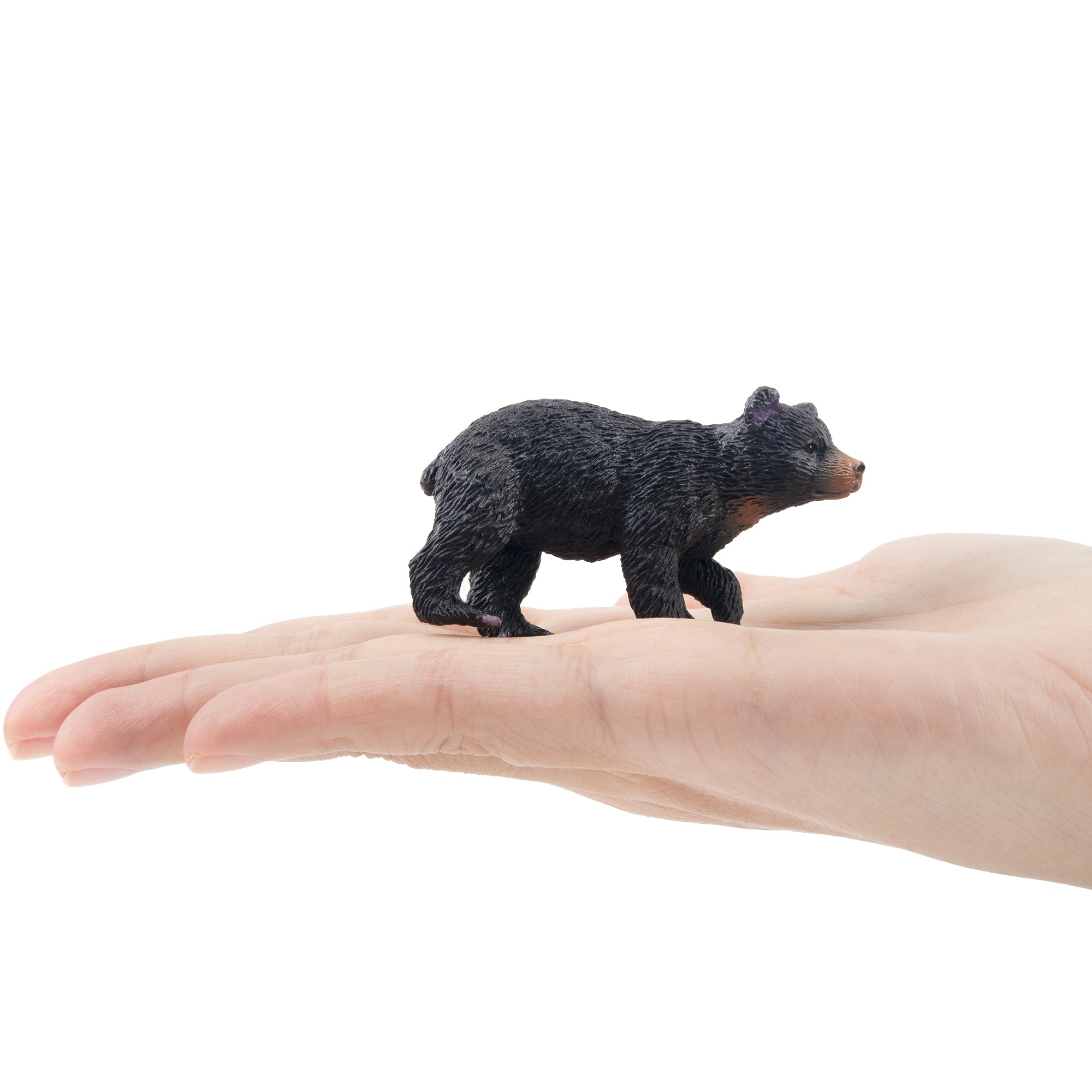 Toymany Black Bear Cub with Raised Paws Figurine Toy-on hand