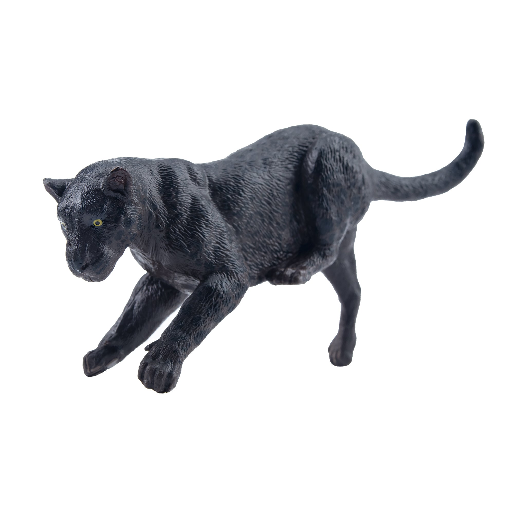 Toymany Schwarze Liegende Weibliche Jaguar-Figur Spielzeug