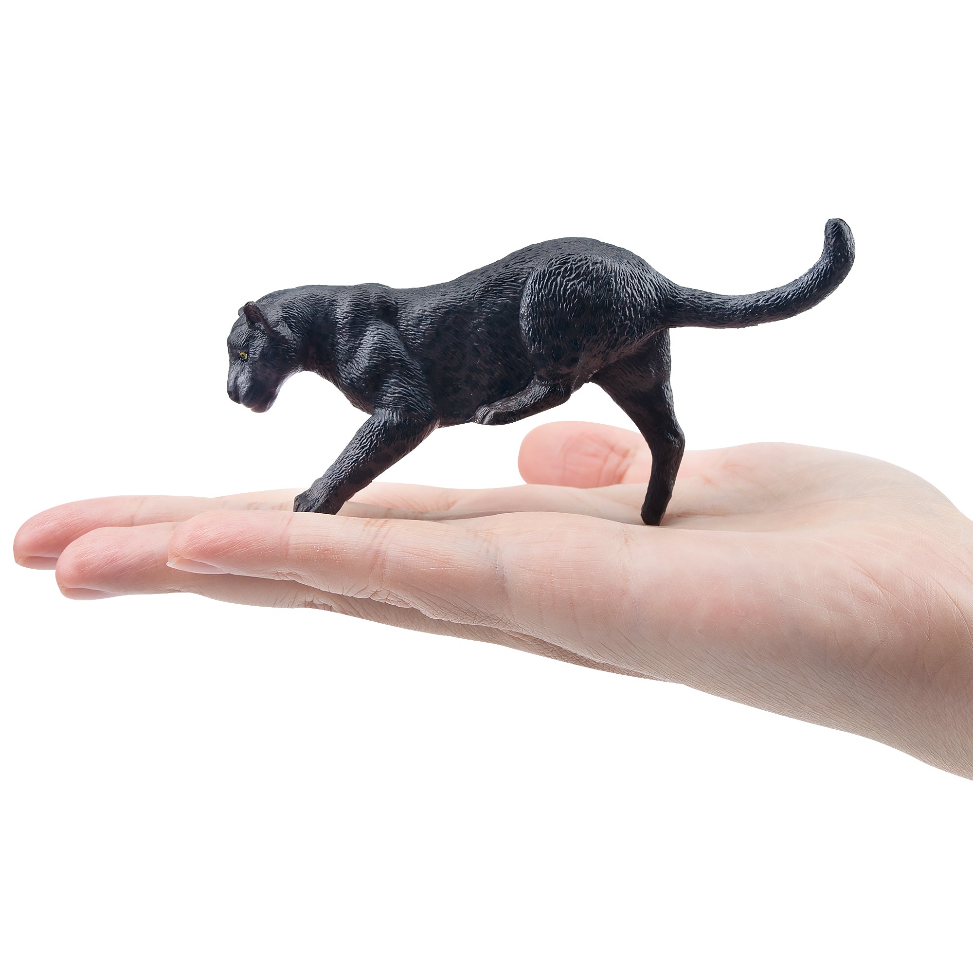 Toymany Black Lying Female Jaguar Figurine Toy