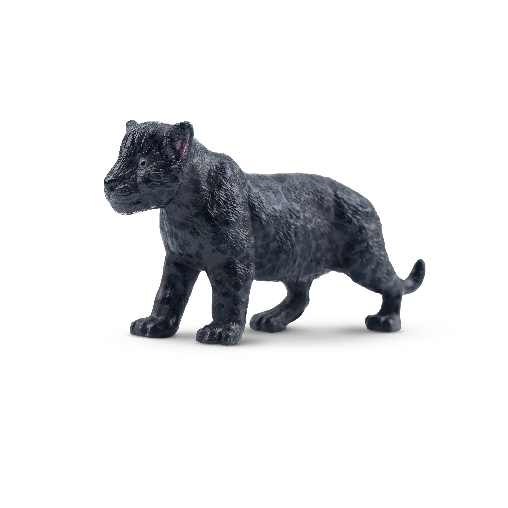 Toymany Black Standing Jaguar Cub Figurine Toy