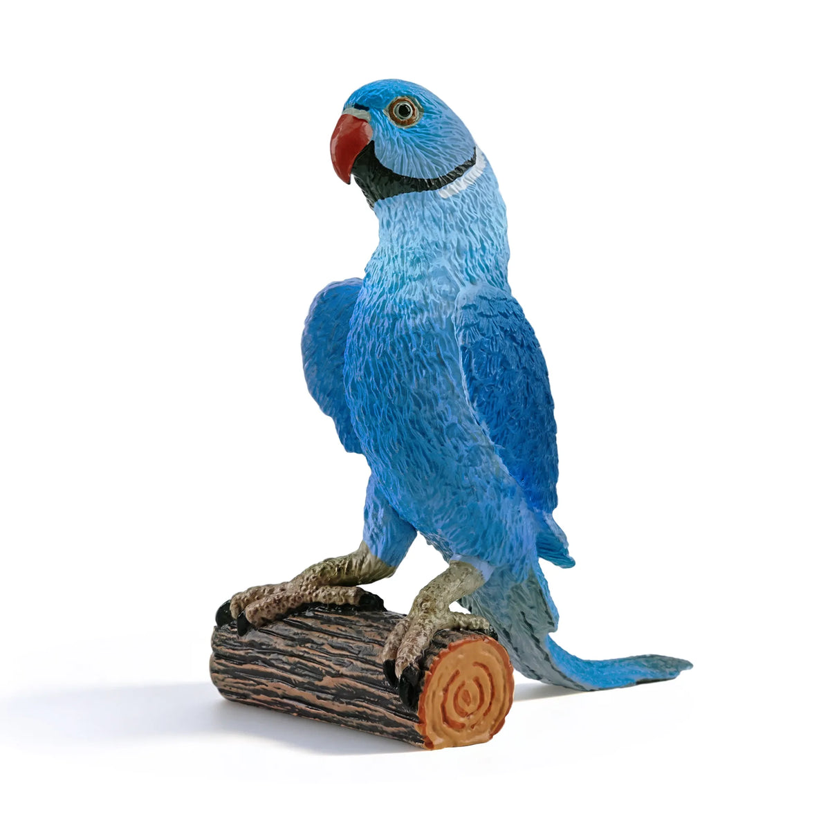 Toymany Blue Rose-ringed Parakeet Figurine Toy-1