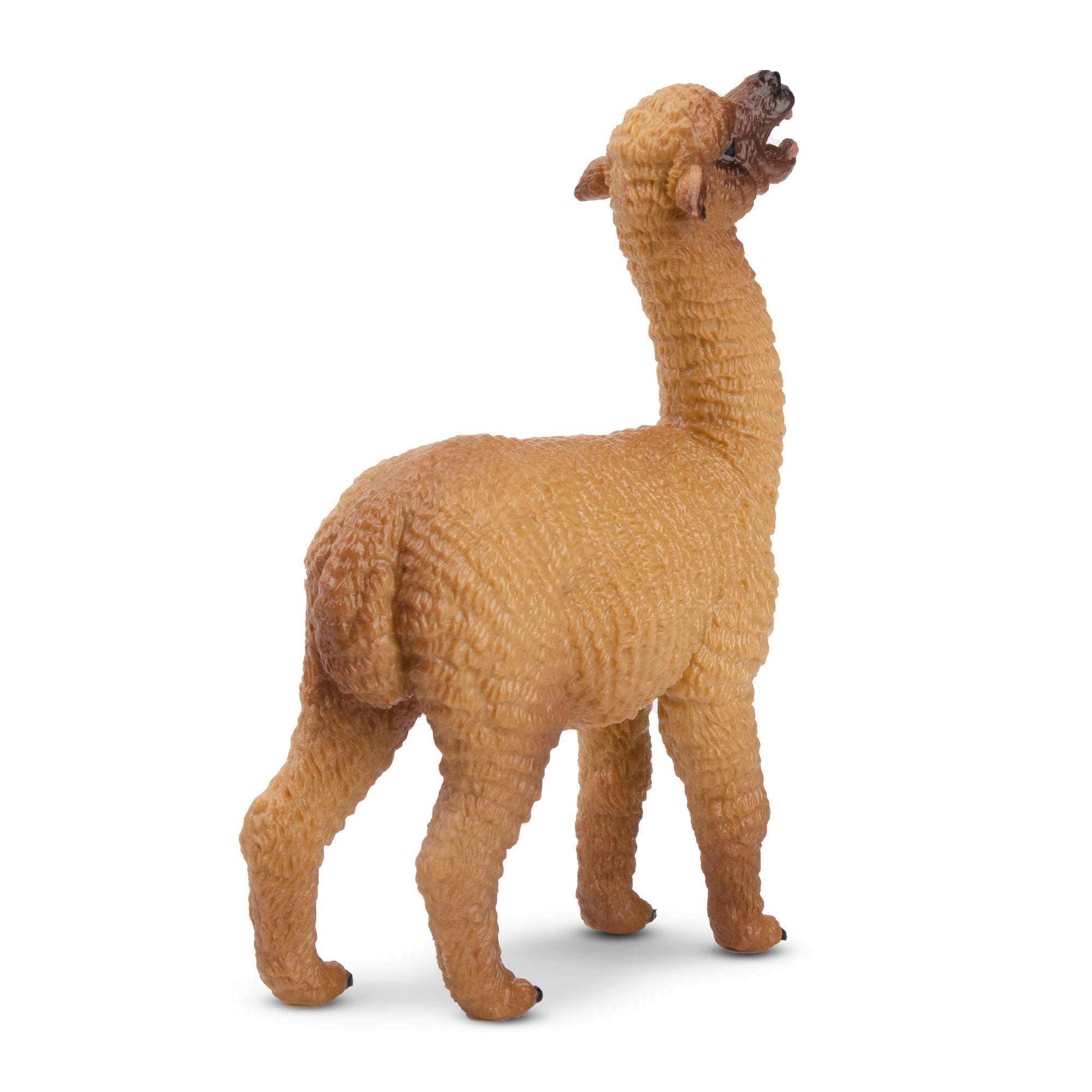 Toymany Brown Female Alpaca Figurine Toy-back