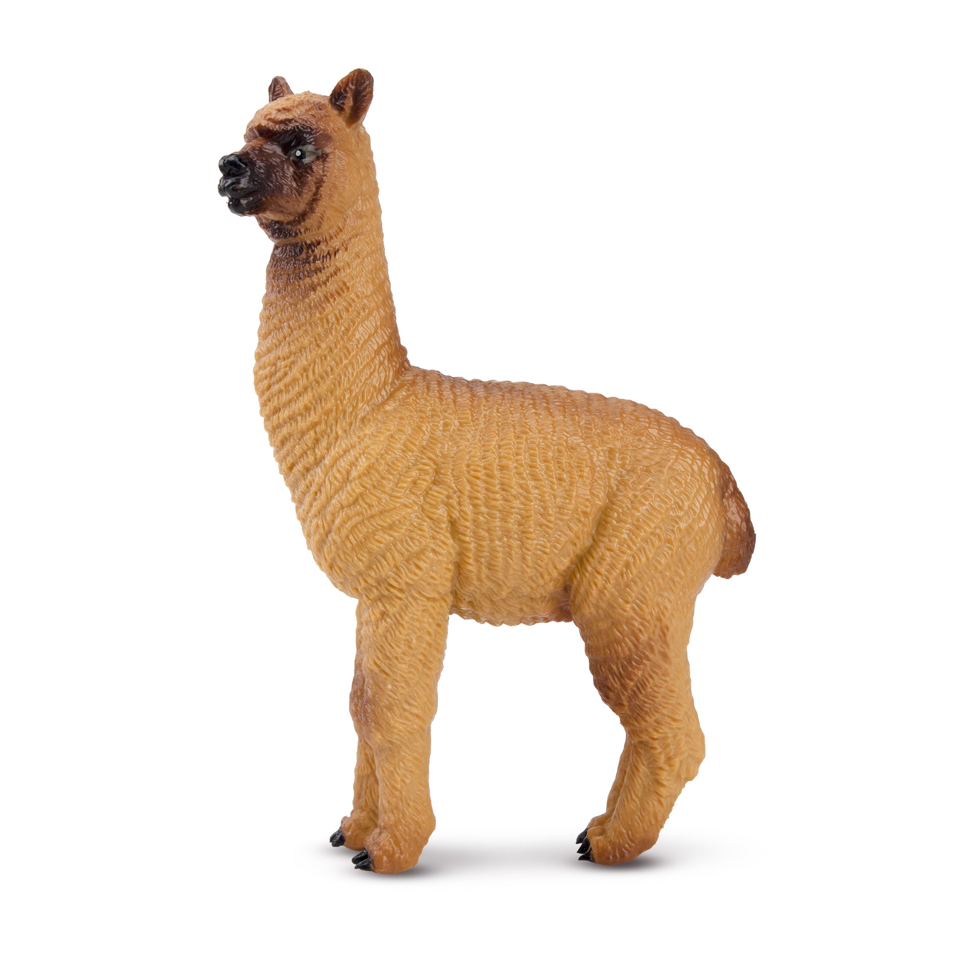Toymany Brown Male Alpaca Figurine Toy-left