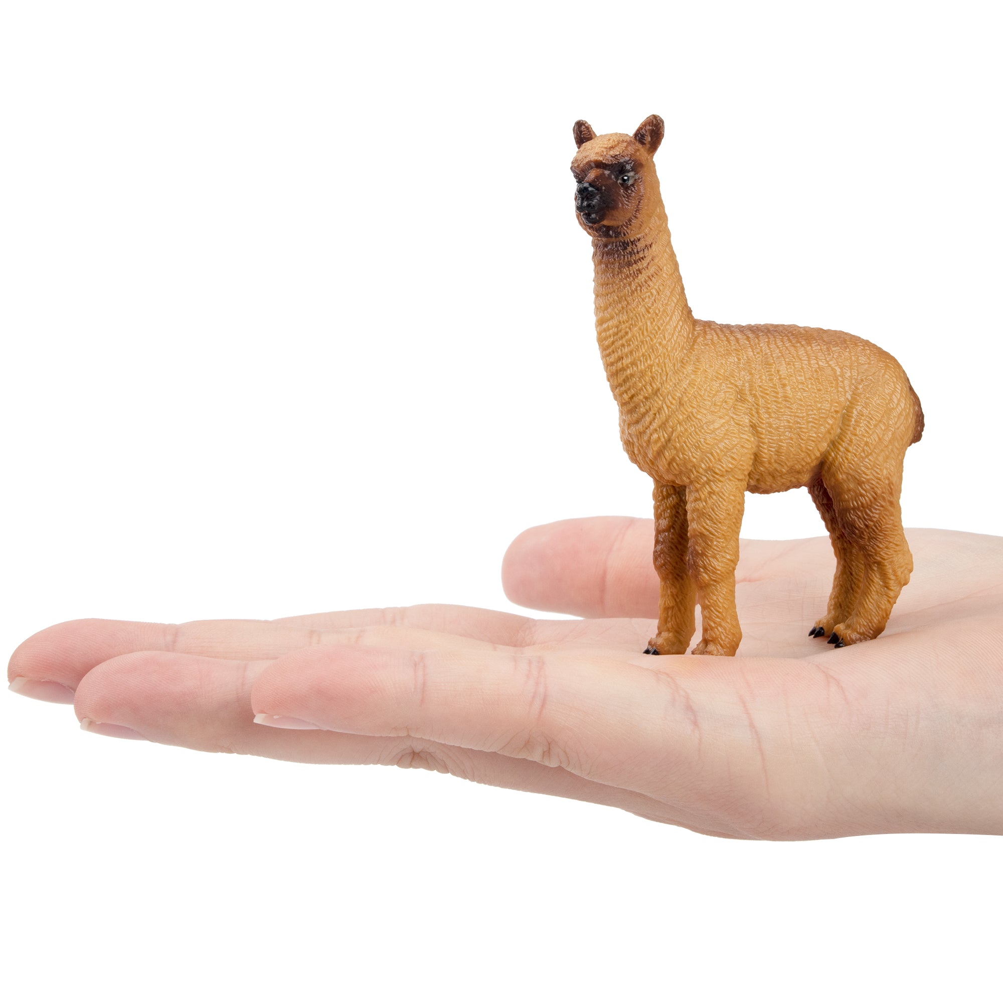 Toymany Brown Male Alpaca Figurine Toy-on hand