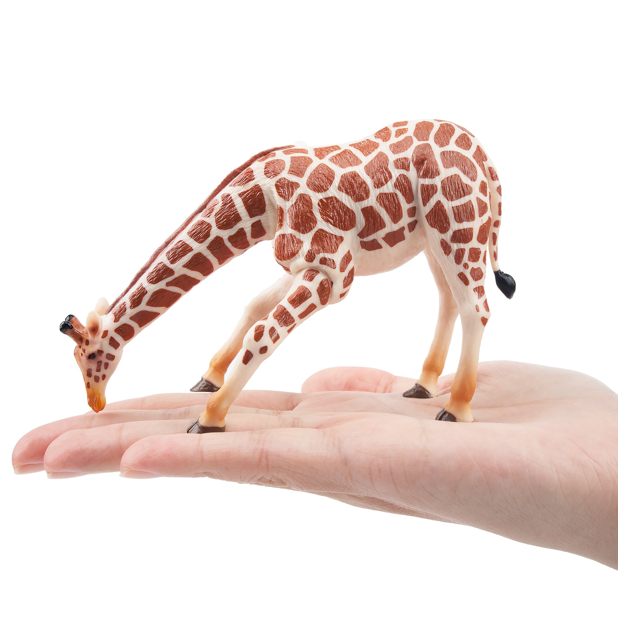 Toymany Grazing Giraffe Figurine Toy-on hand