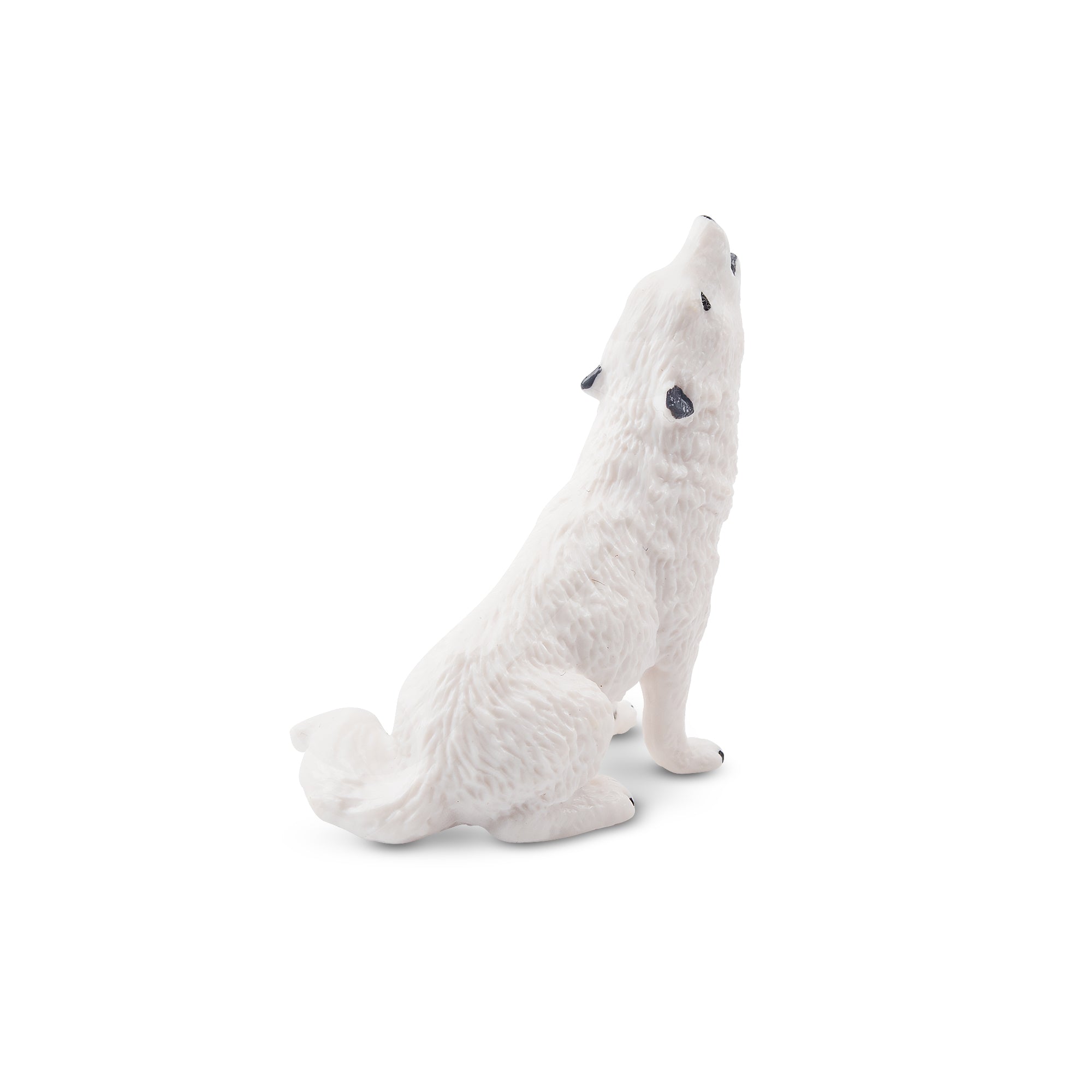 Toymany Howling Arctic Wolf Figurine Toy-back