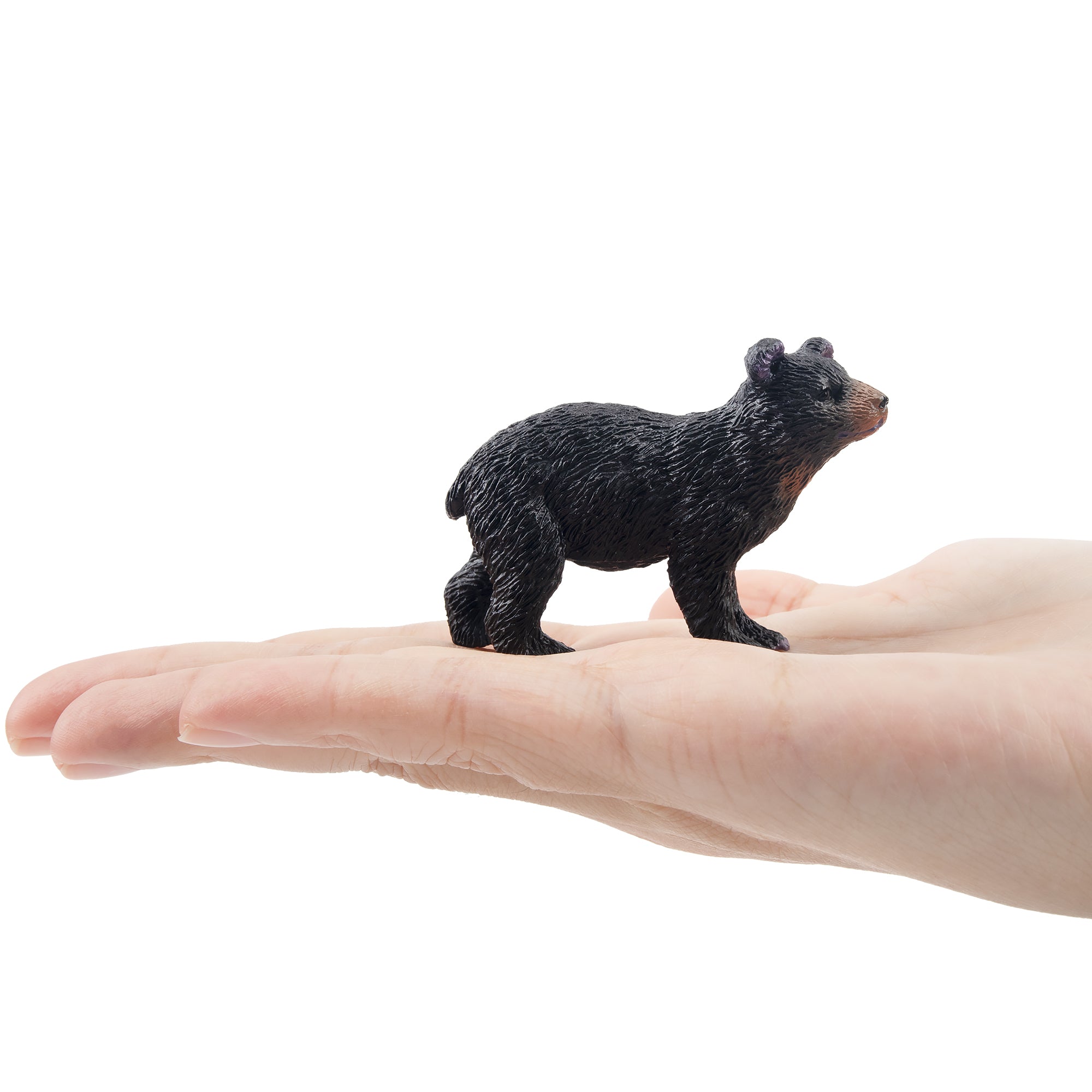 Toymany Looking Up Black Bear Cub Figurine Toy-on hand