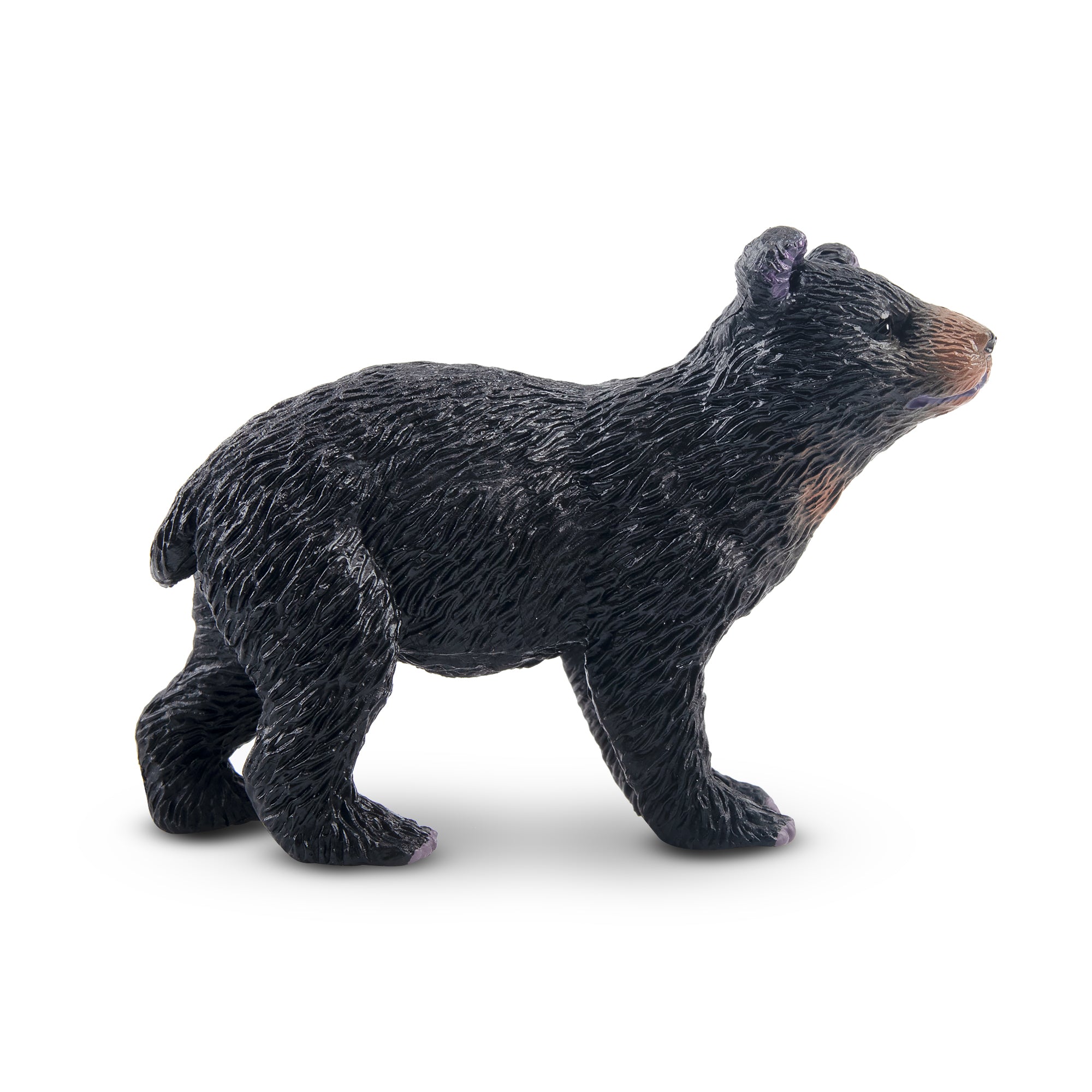 Toymany Looking Up Black Bear Cub Figurine Toy-side