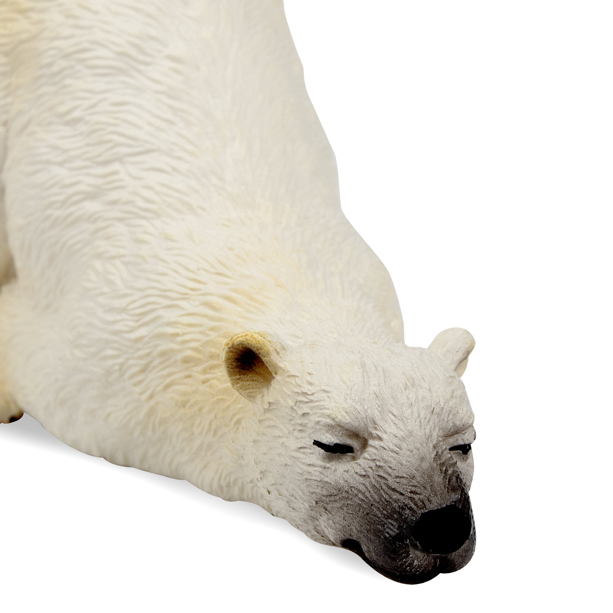 Toymany Lying Adult Polar Bear Figurine Toy-detail