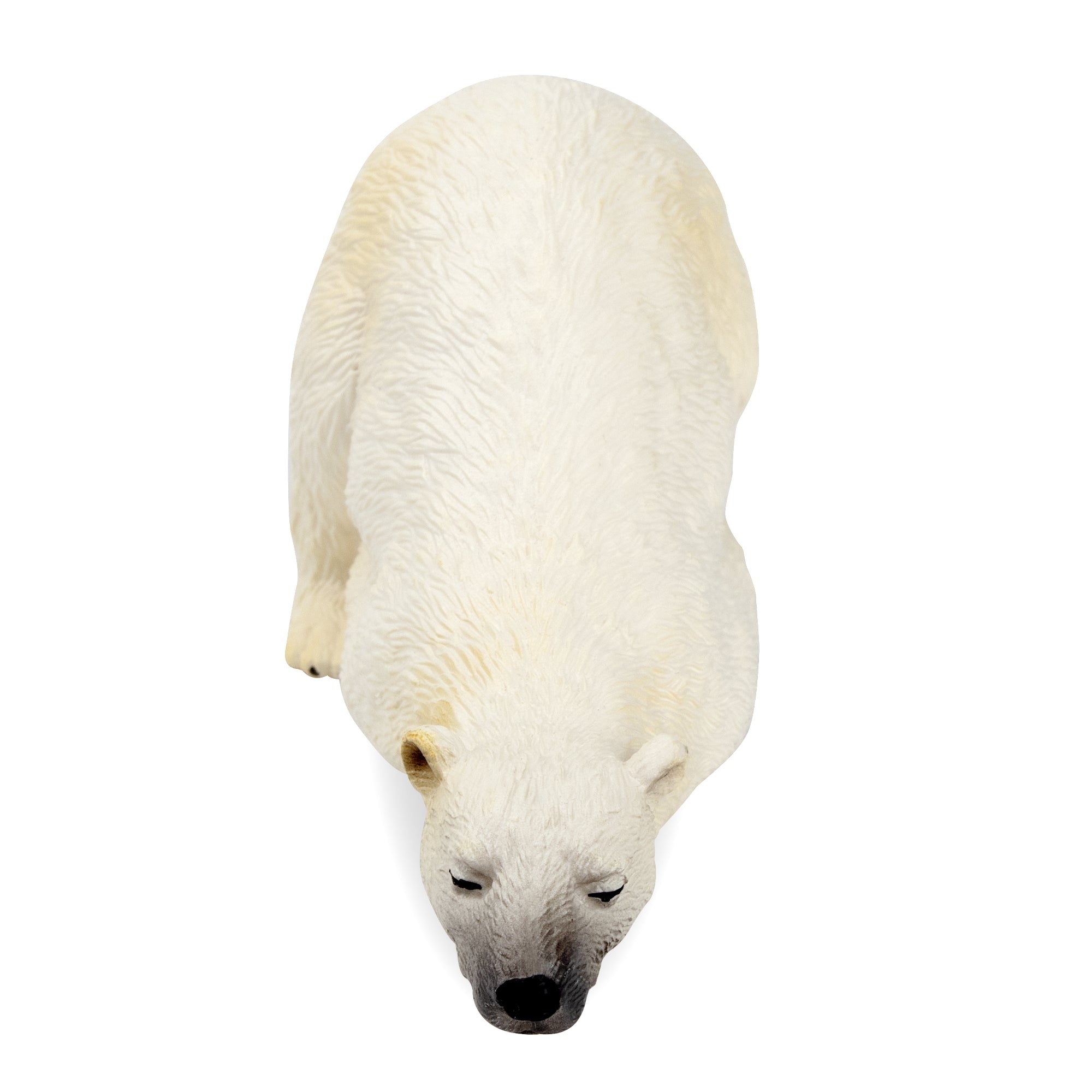 Toymany Lying Adult Polar Bear Figurine Toy-top