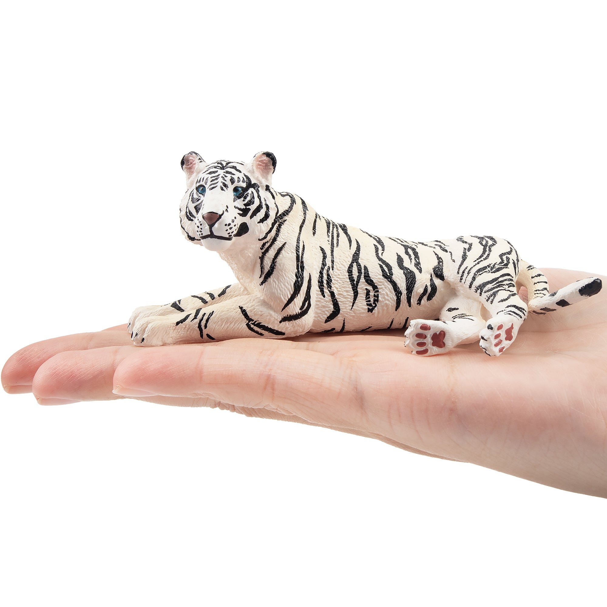 Toymany Lying White Tigress Figurine Toy-on hand