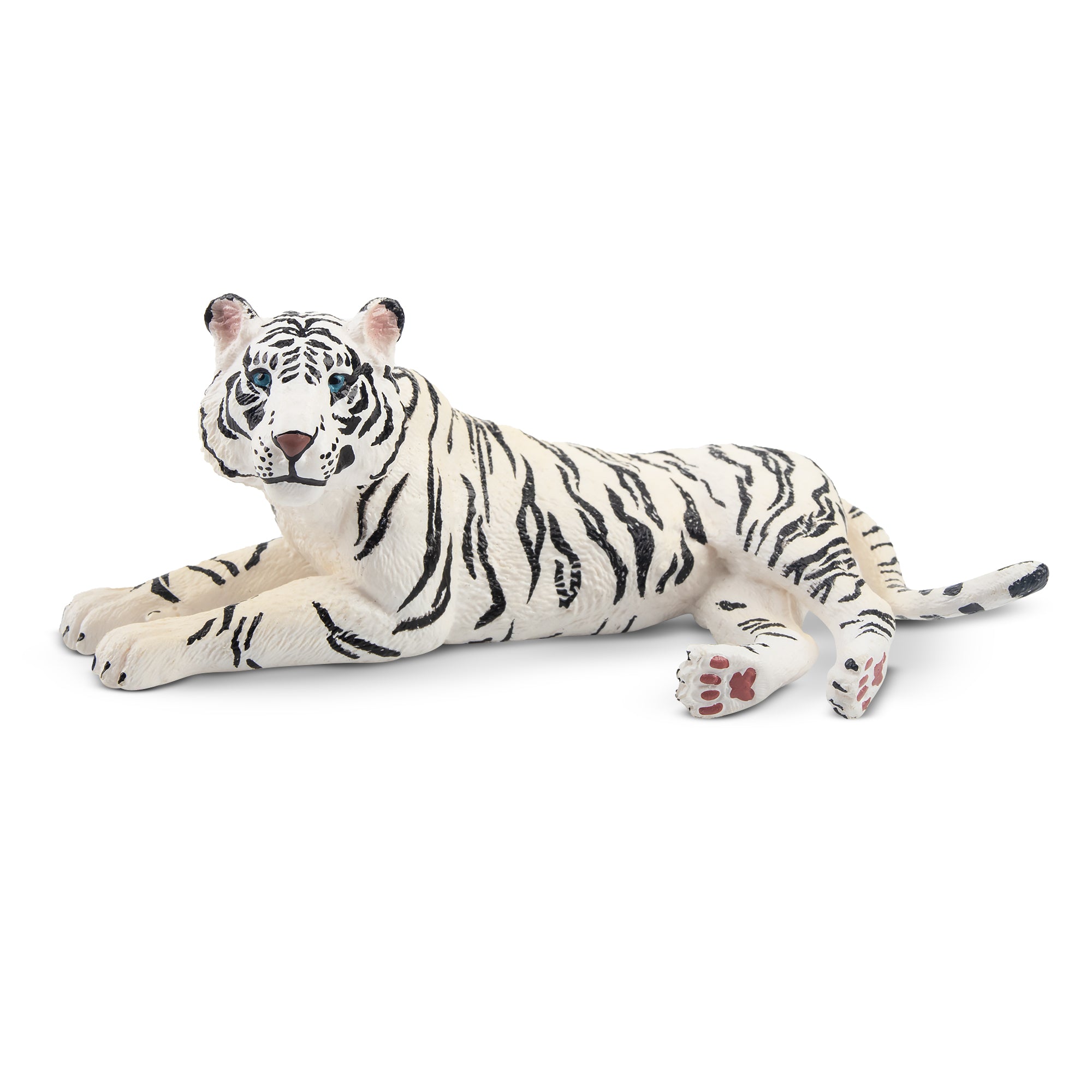 Toymany Lying White Tigress Figurine Toy
