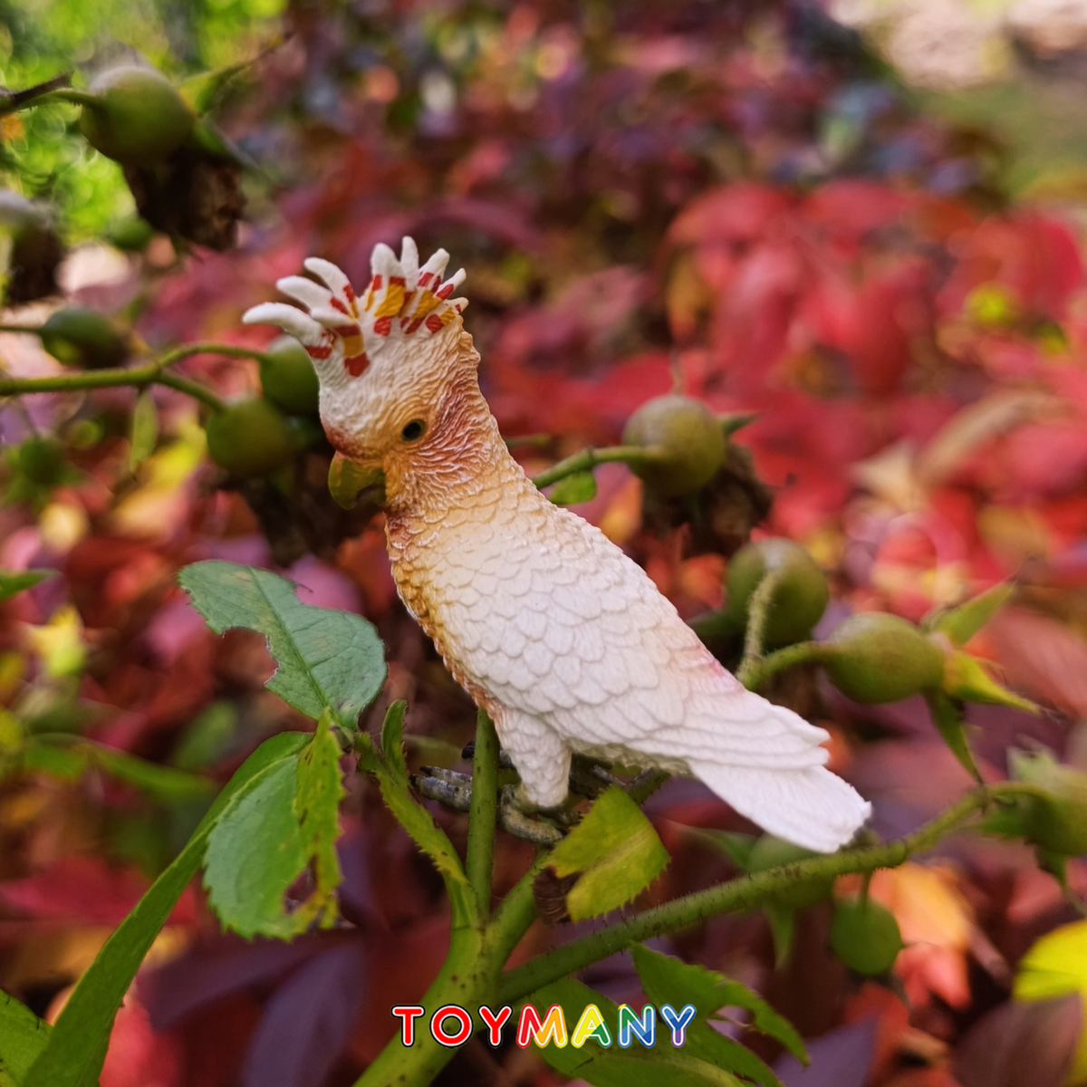 Toymany Major Mitchell's Cockatoo Figurine Toy-scene