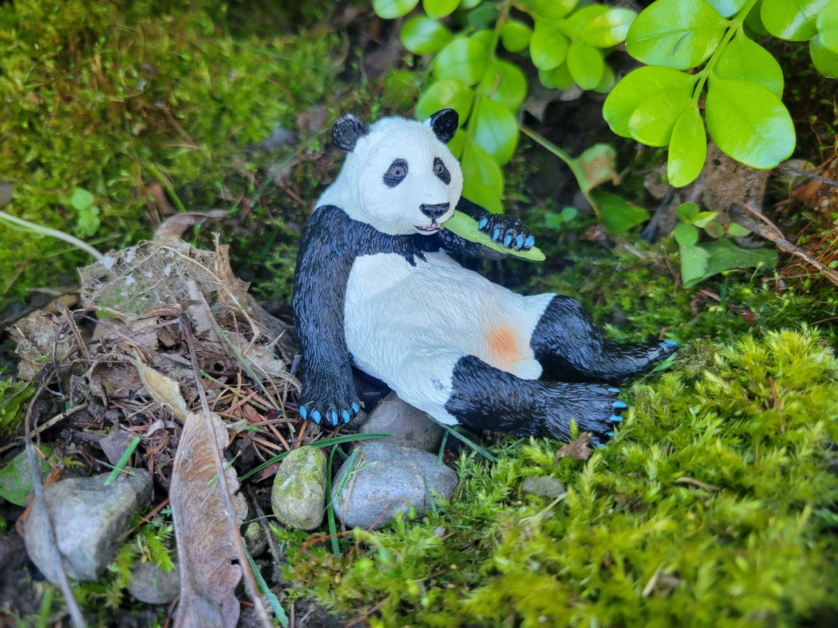 Toymany Male Giant Panda | Realistic Animal Figurine Toy