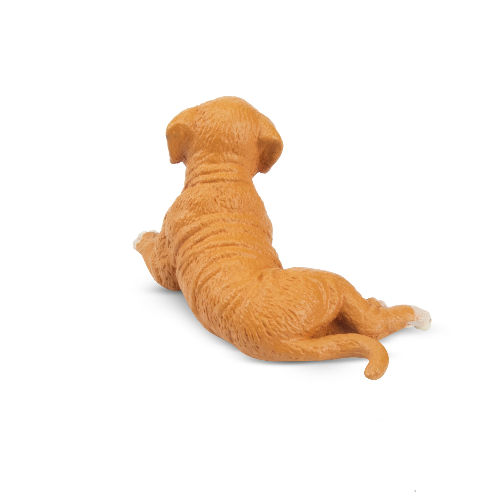 Toymany Mini Lying Boxer Puppy Figurine Toy-back