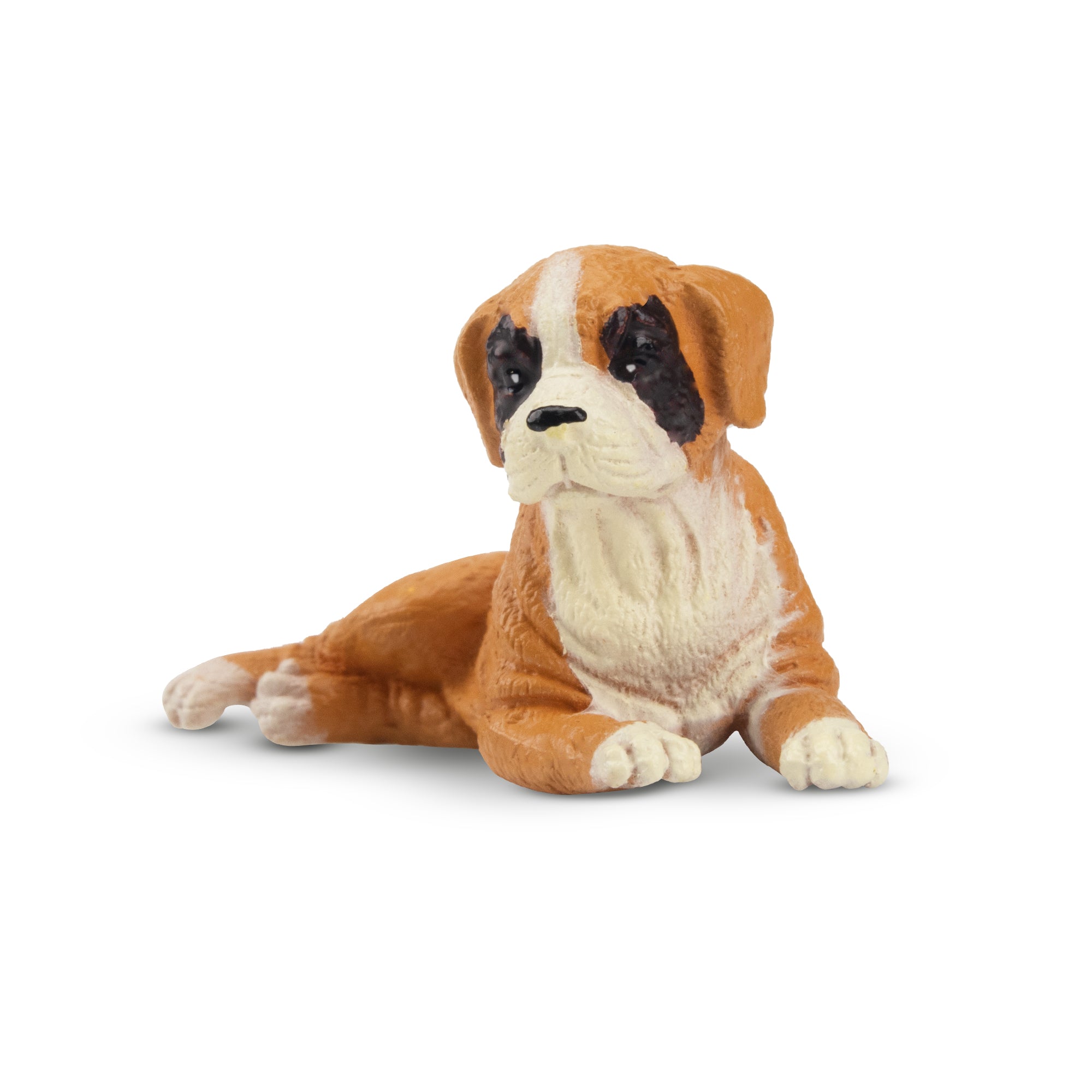 Toymany Mini Lying Boxer Puppy Figurine Toy-front