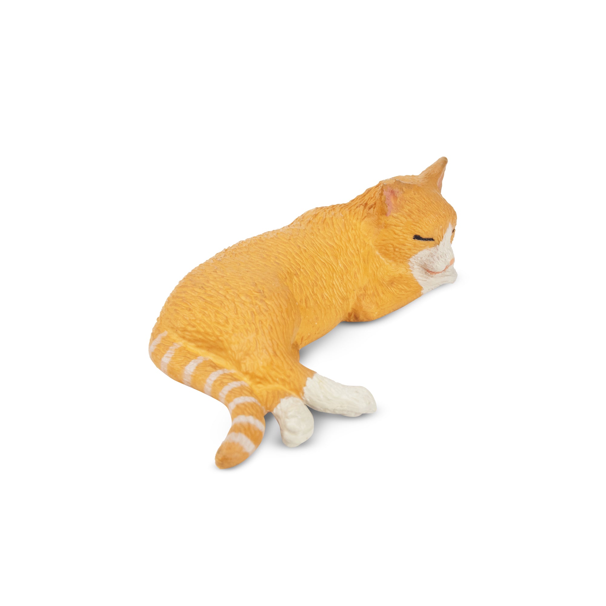 Toymany Mini Lying Orange Cat Figurine Toy-back