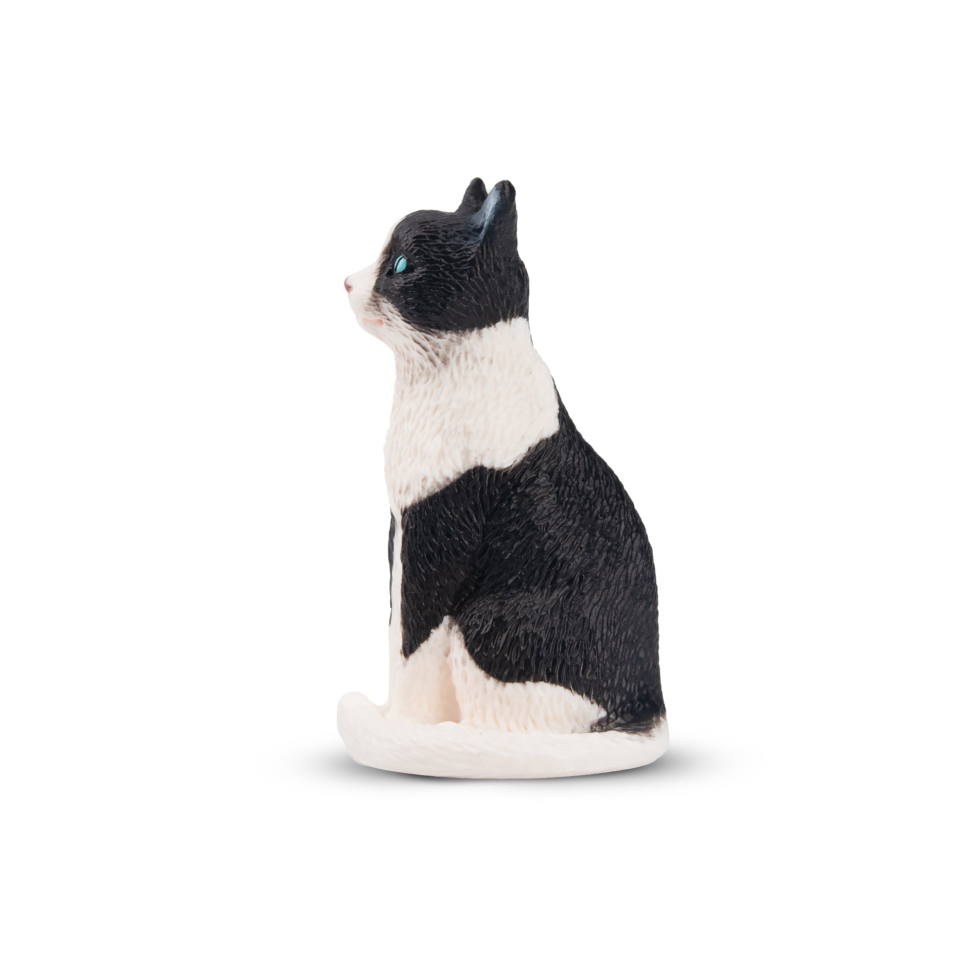 Toymany Mini Perched Tuxedo Cat Figurine Toy-side 2