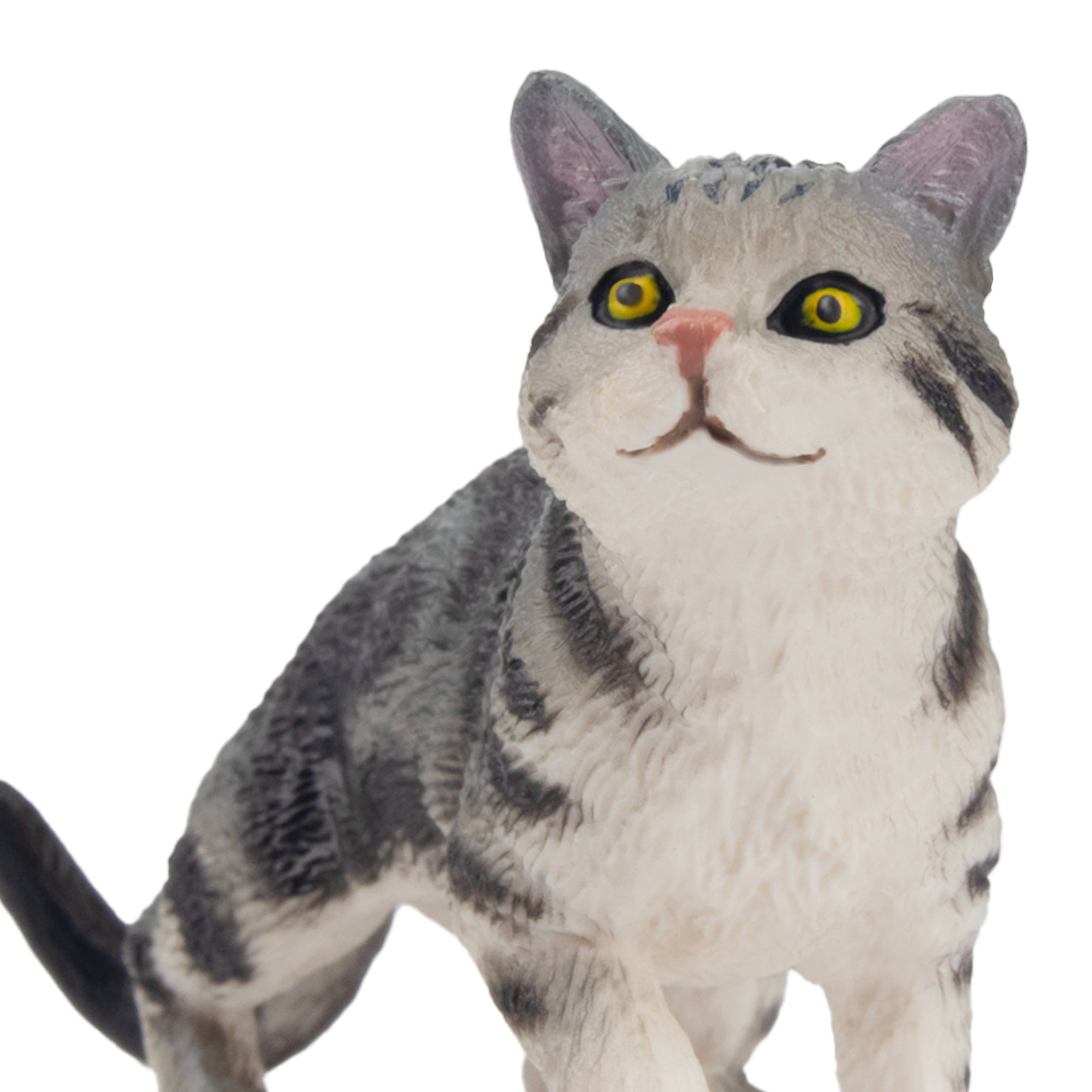 Toymany Mini Prowling American Shorthair Cat Figurine Toy-detail