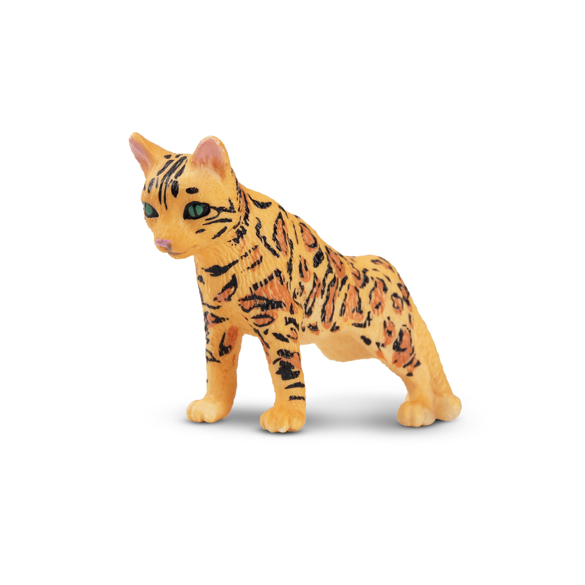Toymany Mini Prowling Spotted Leopard Cat Figurine Toy-front