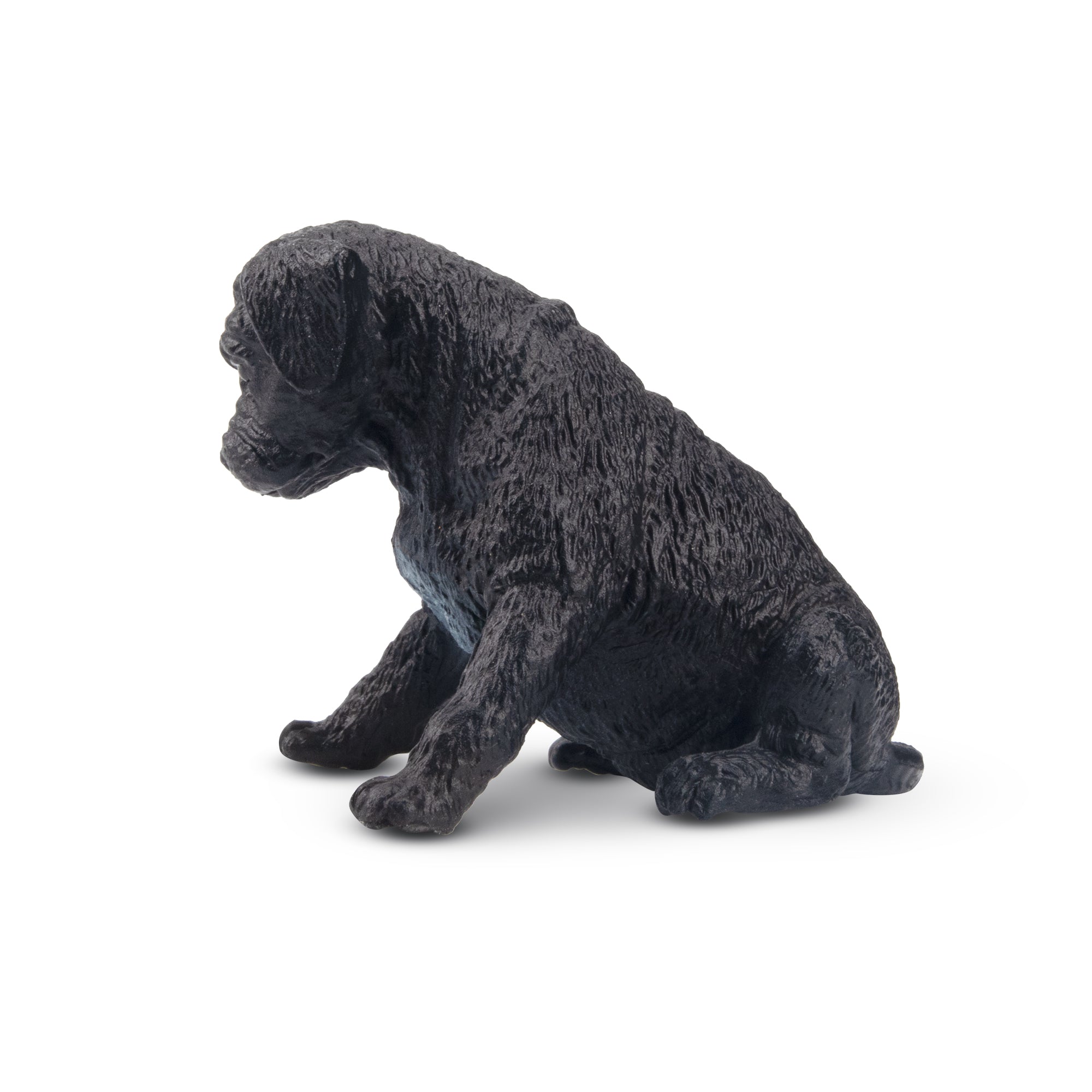 Toymany Mini Sitting Black Great Dane Puppy Figurine Toy-left