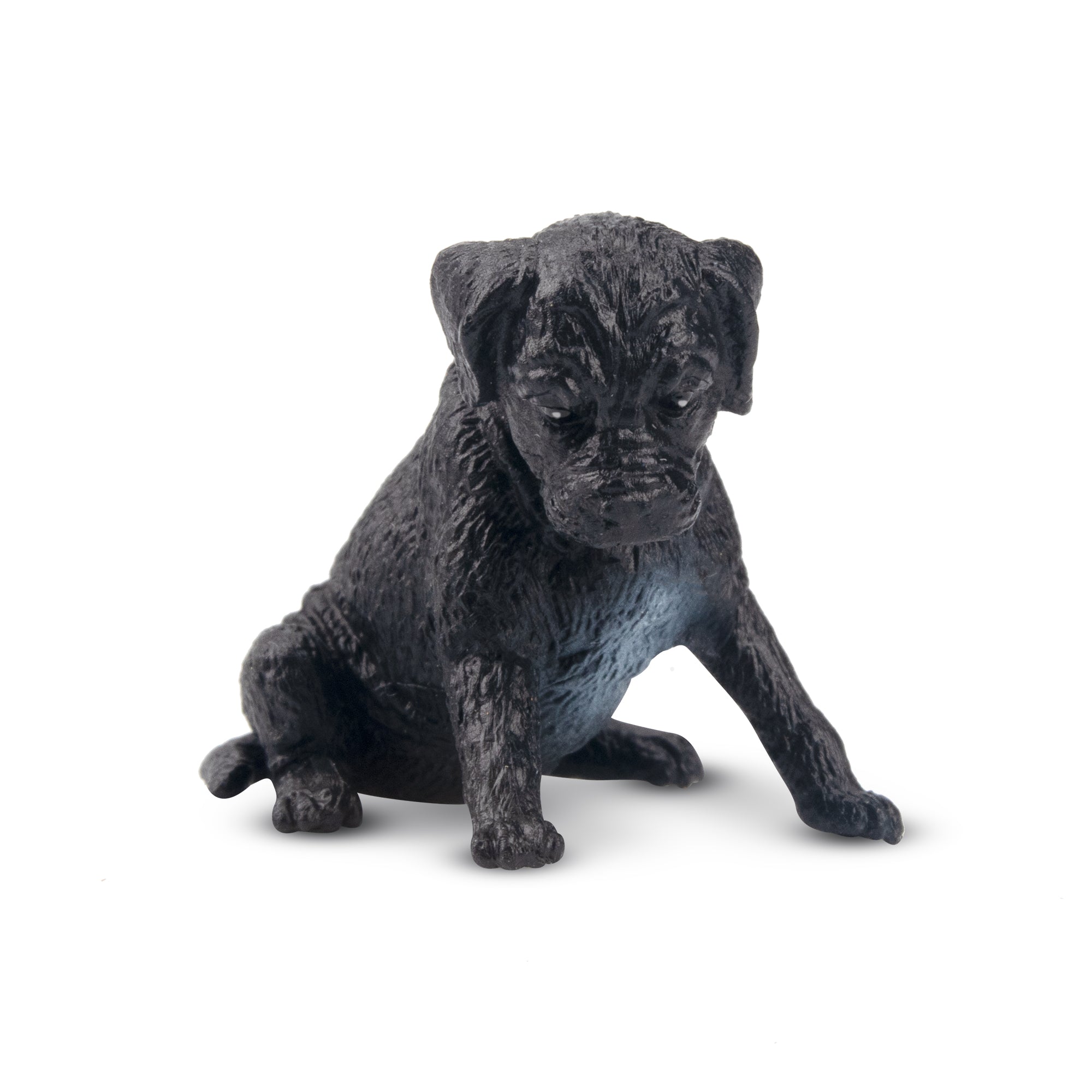 Toymany Mini Sitting Black Great Dane Puppy Figurine Toy