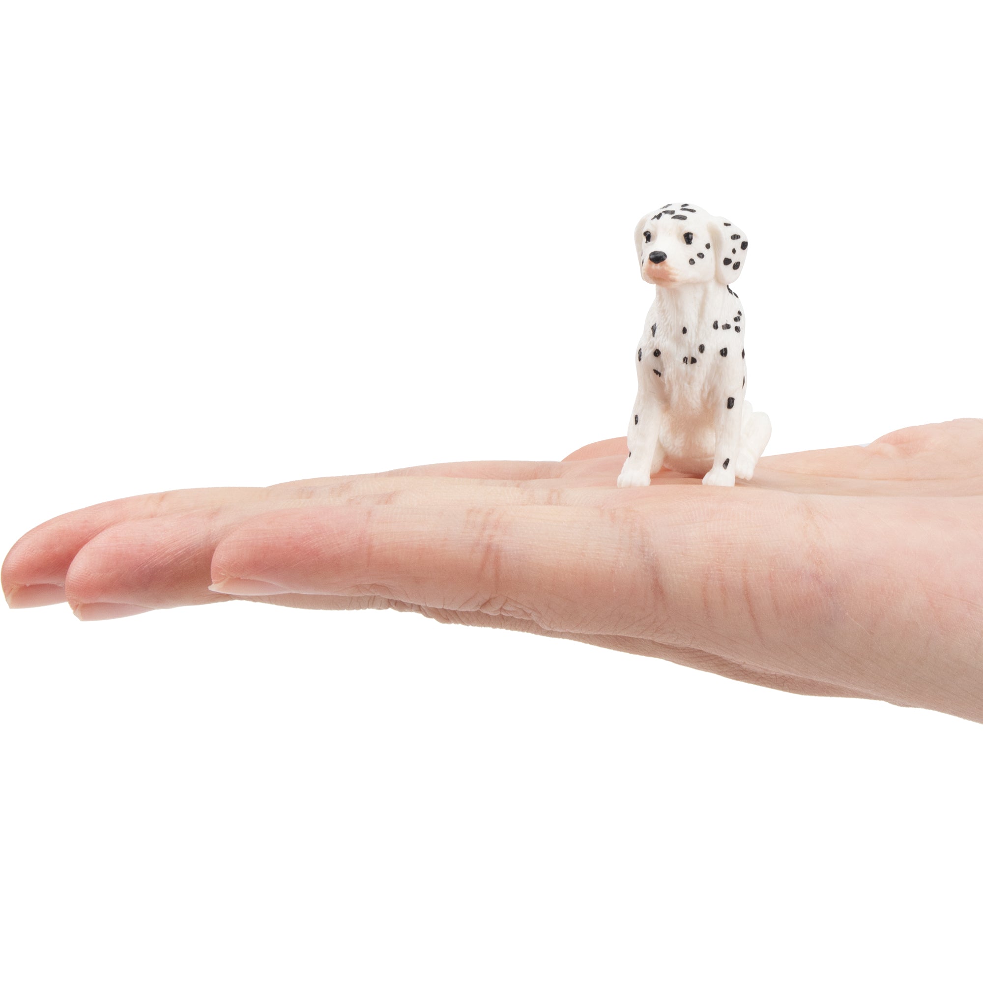 Toymany Mini Sitting Dalmatian Puppy Figurine Toy-on hand