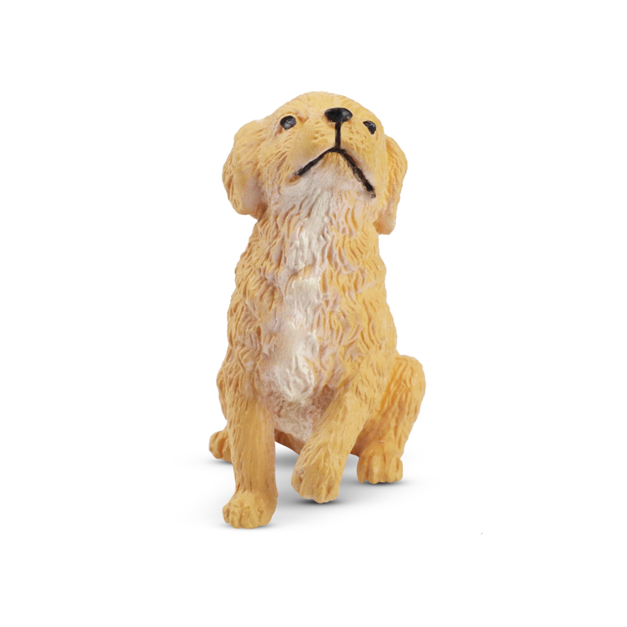 Toymany Mini Sitting Golden Retriever Puppy Figurine Toy-front