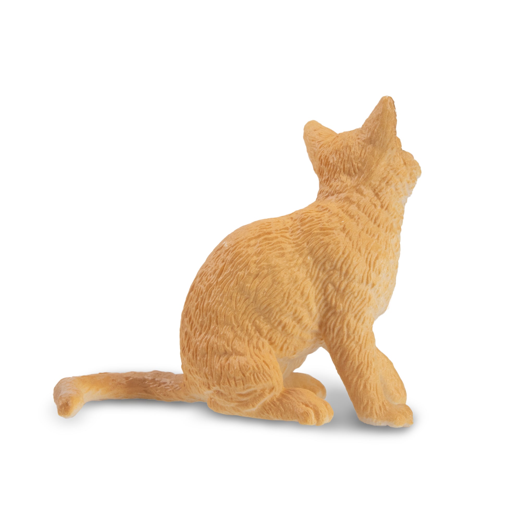 Toymany Mini Sitting Orange Tabby Cat Figurine Toy-2