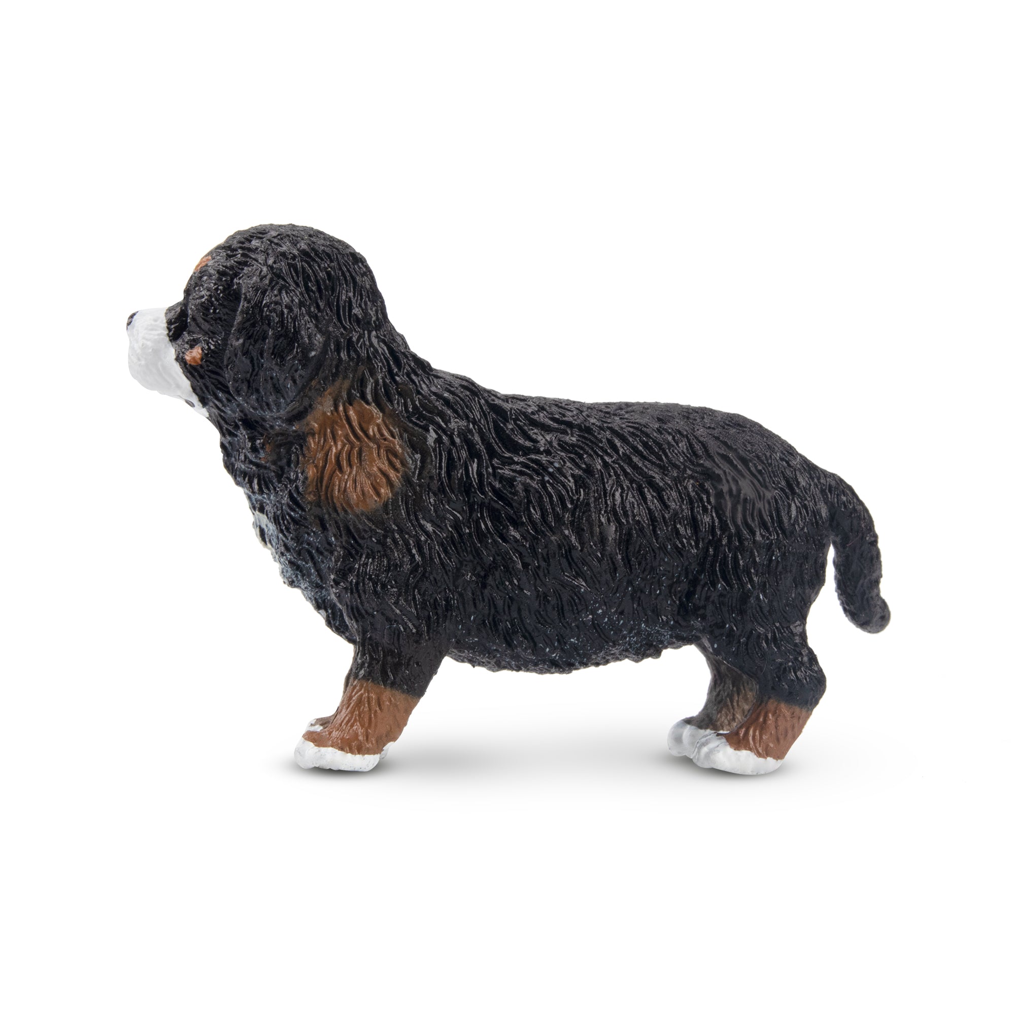 Toymany Mini Standing Bernese Mountain Dog Puppy Figurine Toy-left