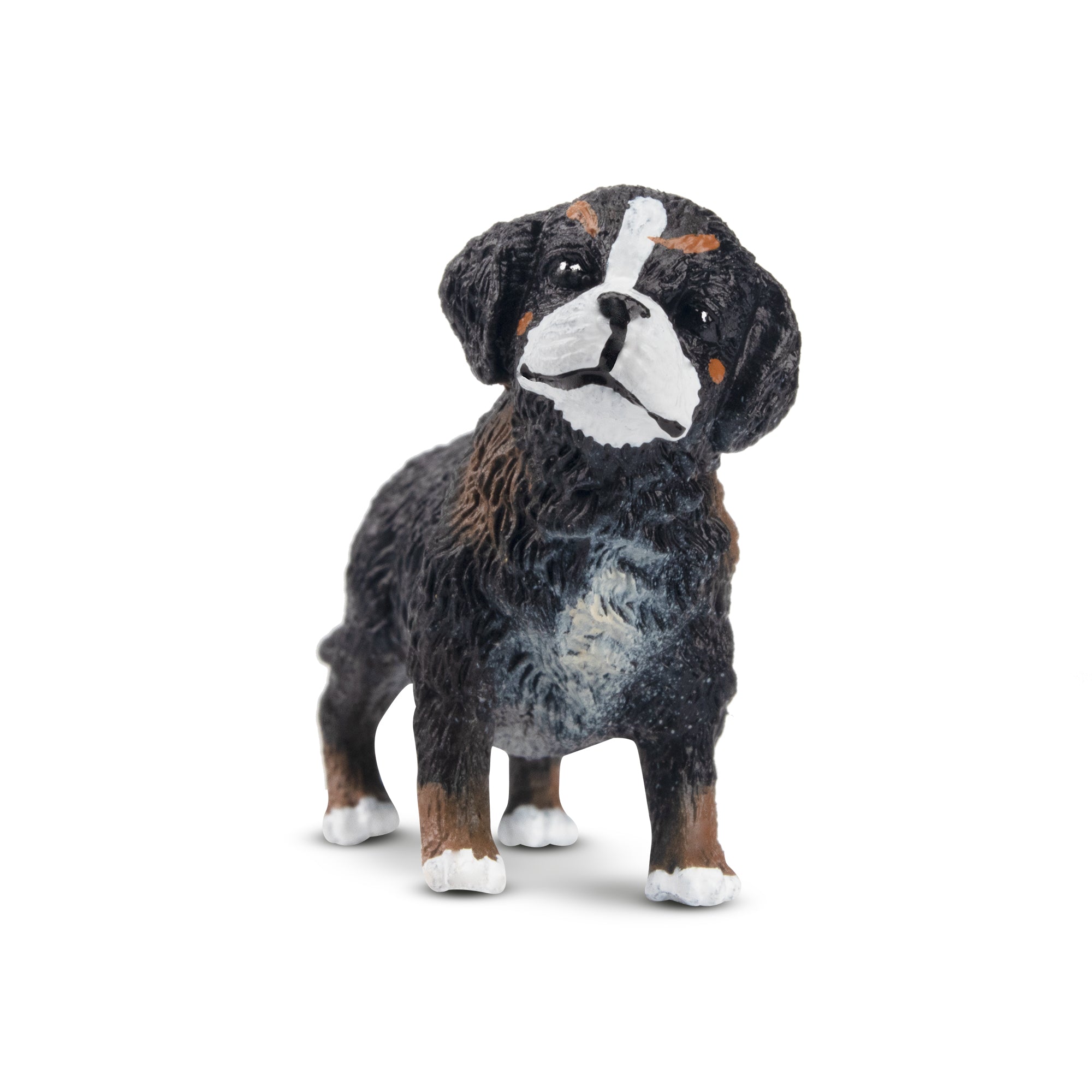 Toymany Mini Standing Bernese Mountain Dog Puppy Figurine Toy