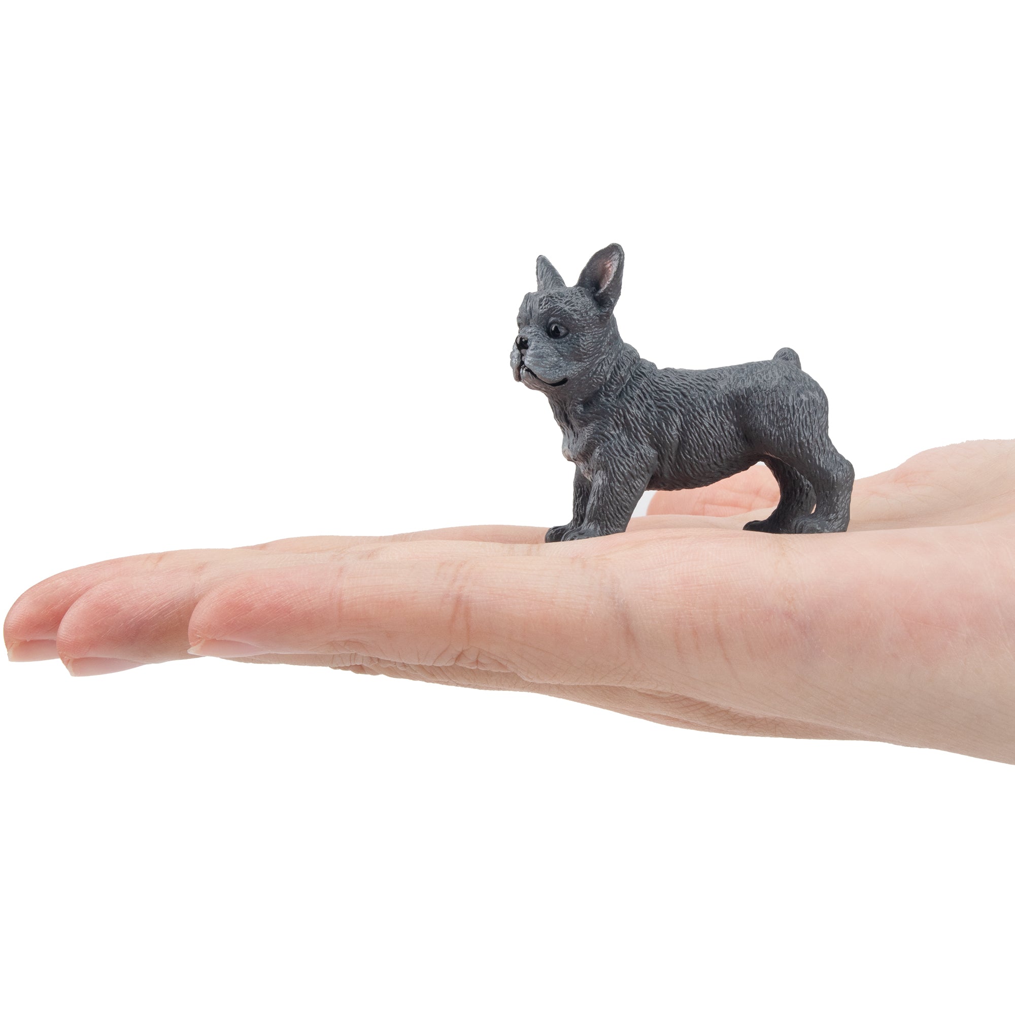 Toymany Mini Standing French Bulldog Puppy Figurine Toy-on hand