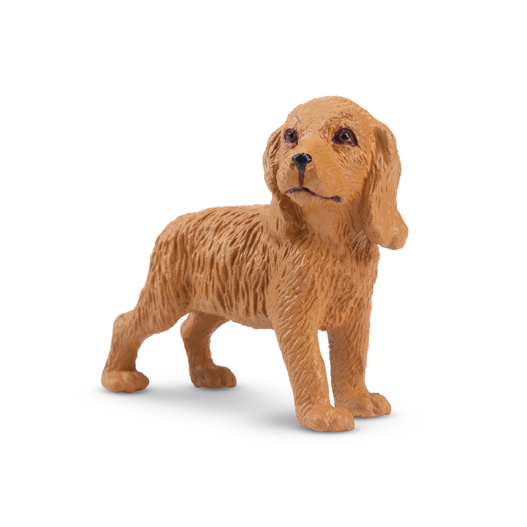 Toymany Mini Standing Golden Cocker Spaniel Puppy Figurine Toy-front