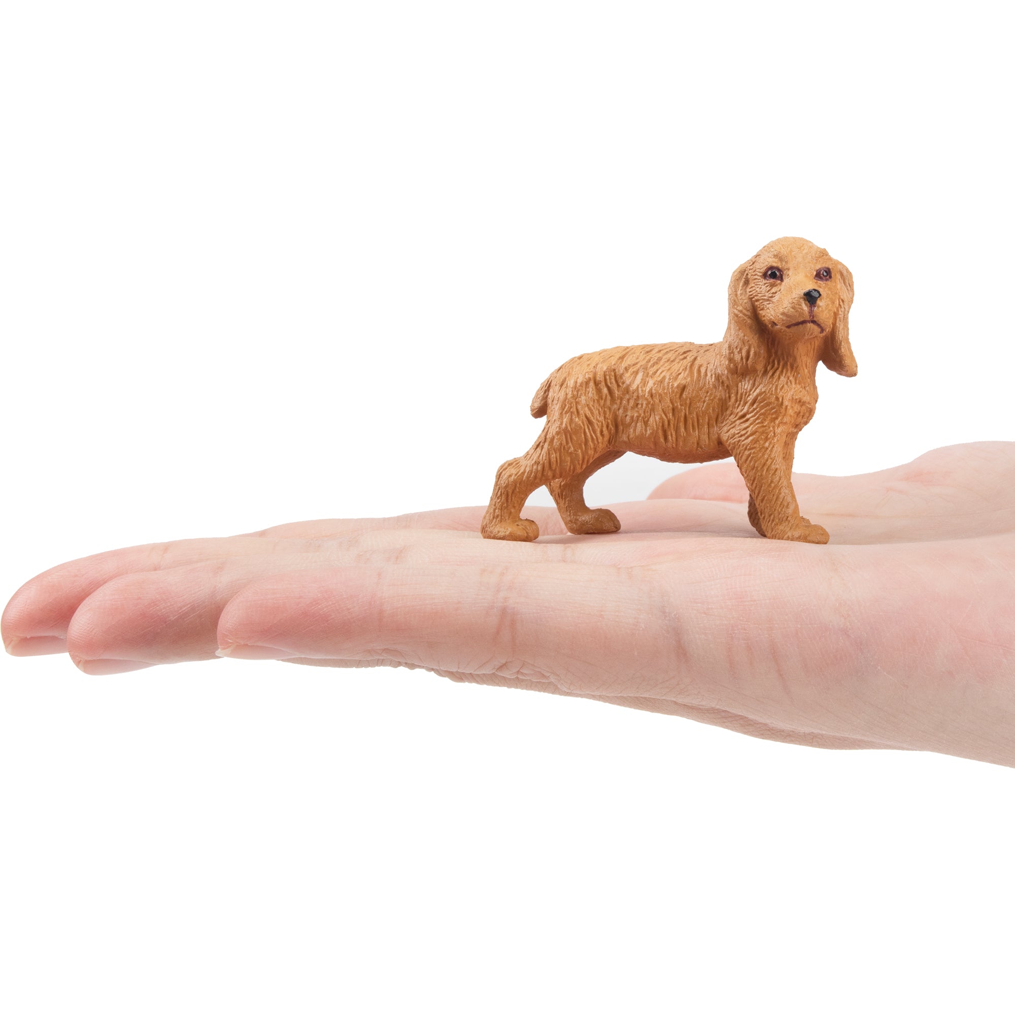 Toymany Mini Standing Golden Cocker Spaniel Puppy Figurine Toy-on hand