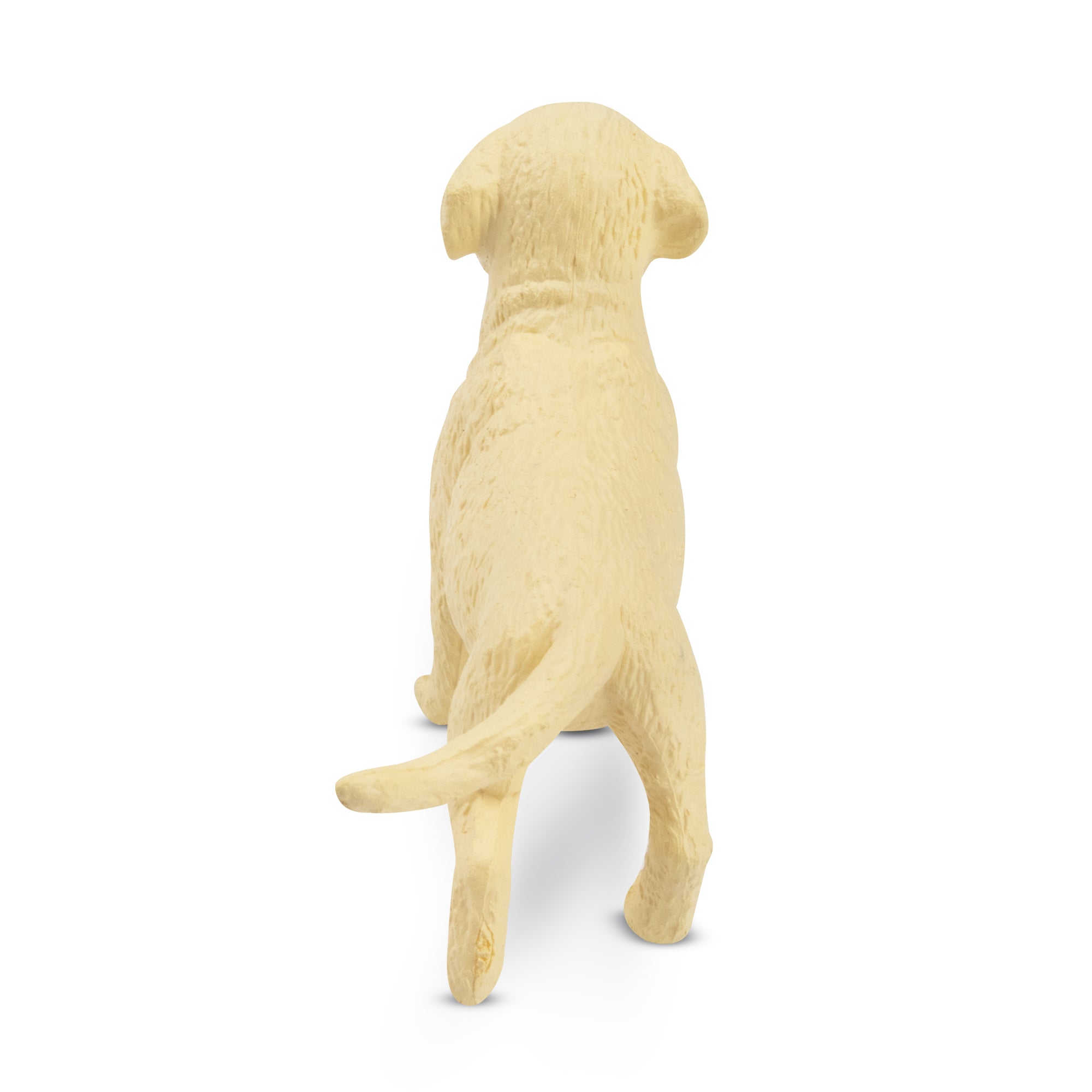 Toymany Mini Standing White Boxer Puppy Figurine Toy-back