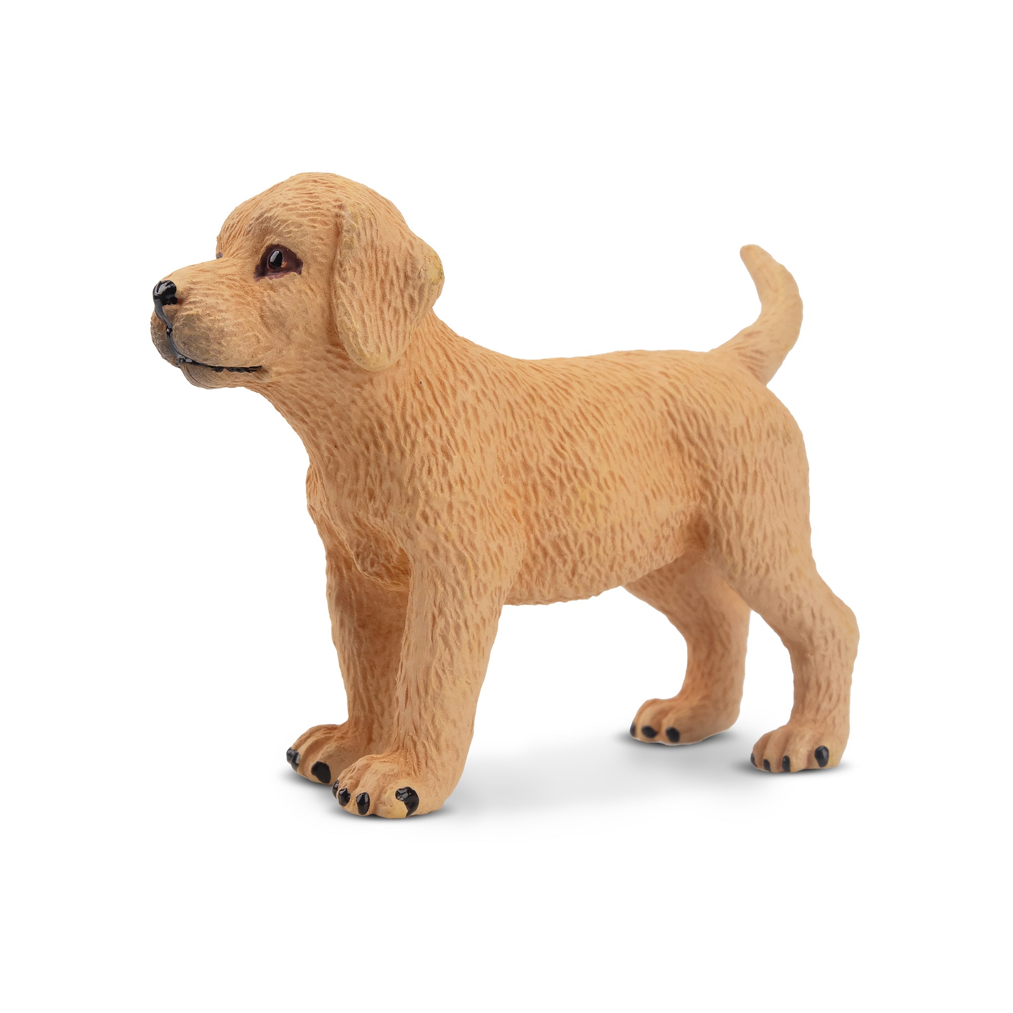 Toymany Mini Standing Yellow Labrador Retriever Puppy Figurine Toy-side