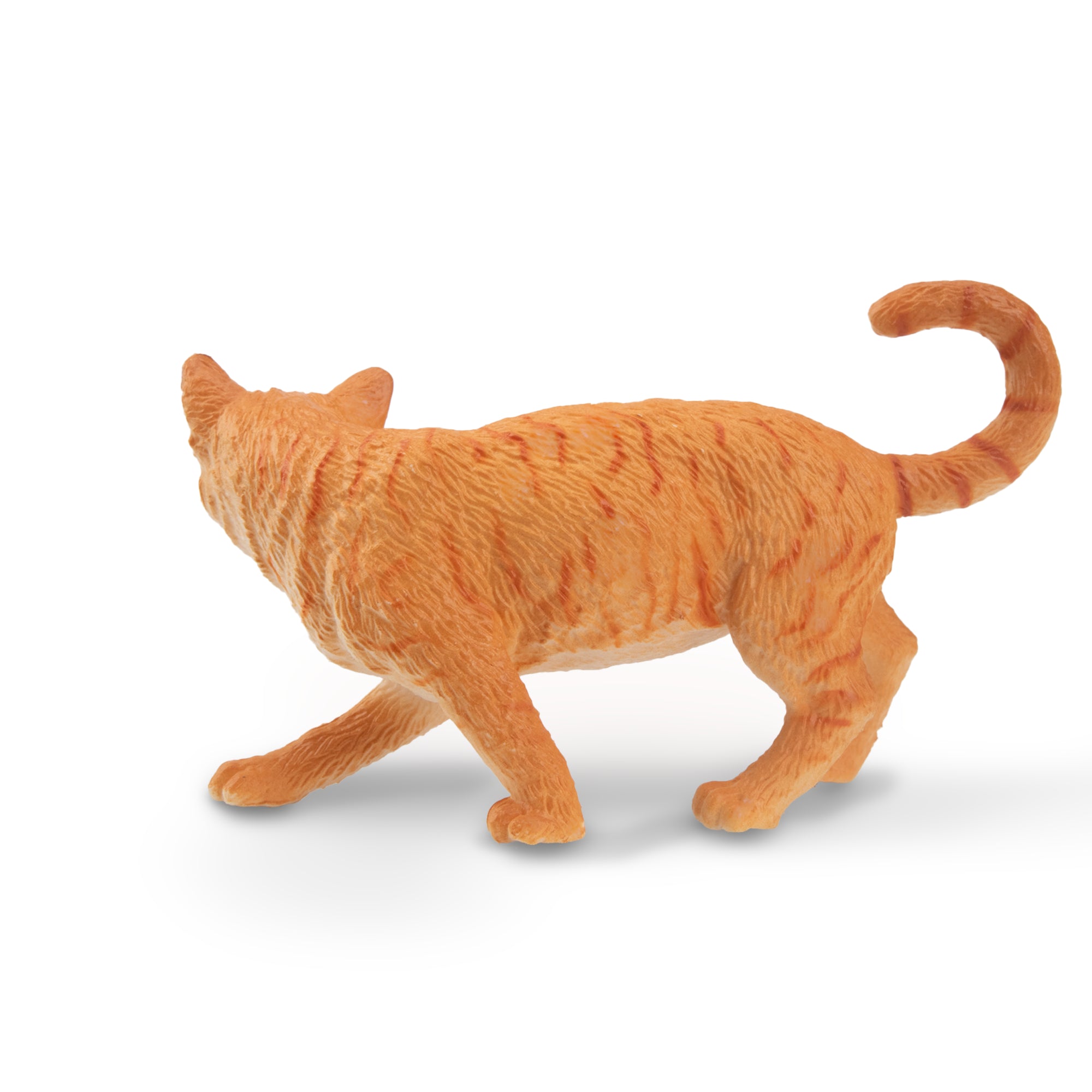 Toymany Mini Striding Orange Tabby Cat Figurine Toy-2