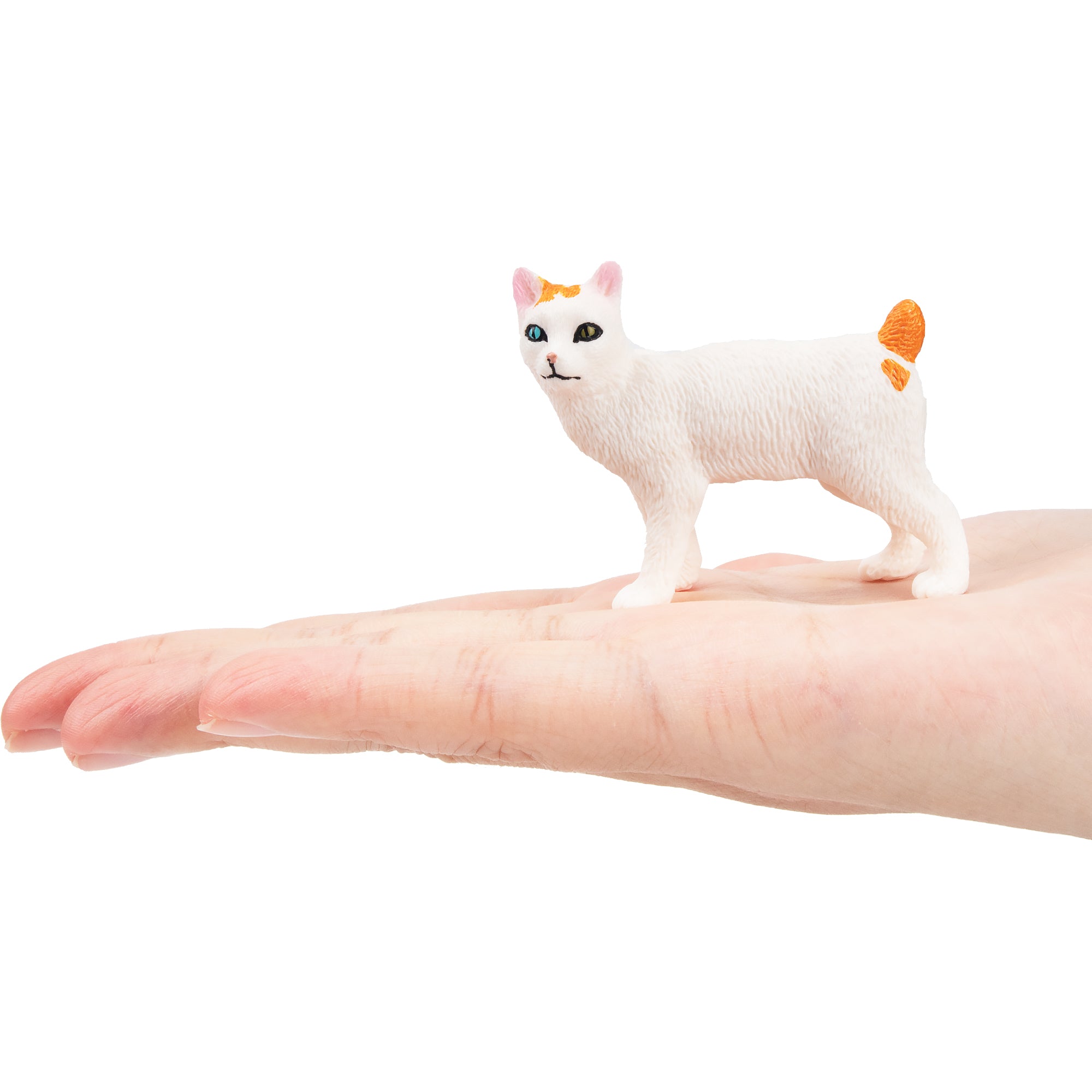 Toymany Mini Strolling Japanese Bobtail Cat Figurine Toy-on hand