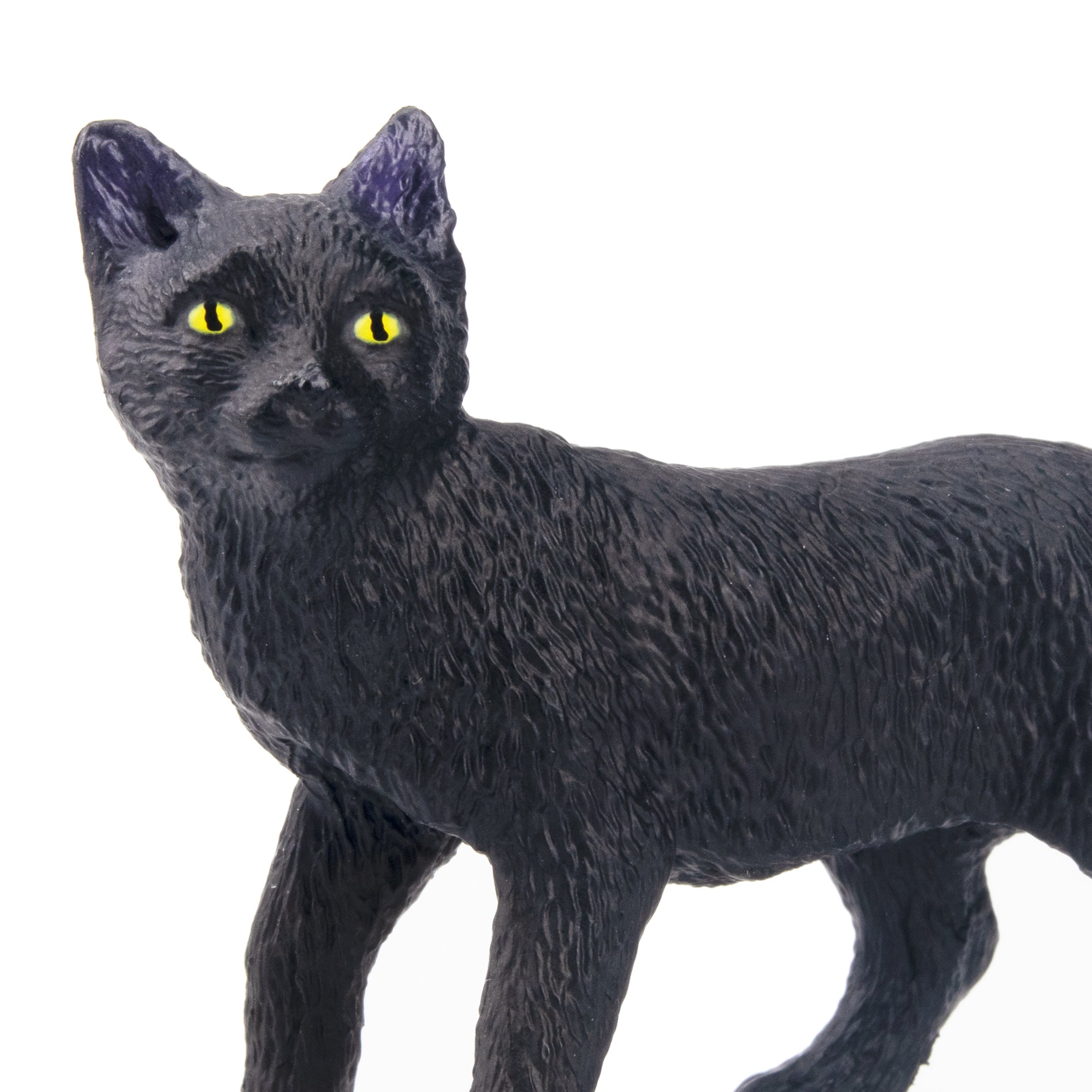Toymany Mini Walking Black Cat Figurine Toy-detail