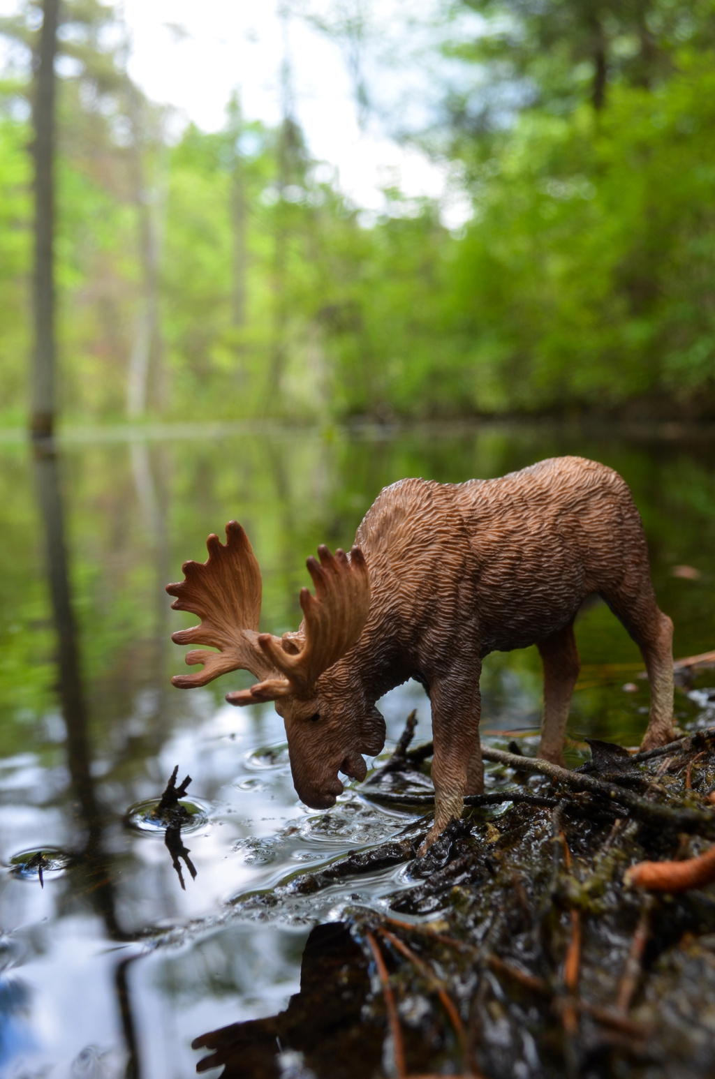 Toymany Moose Figurine Toy-outdoor