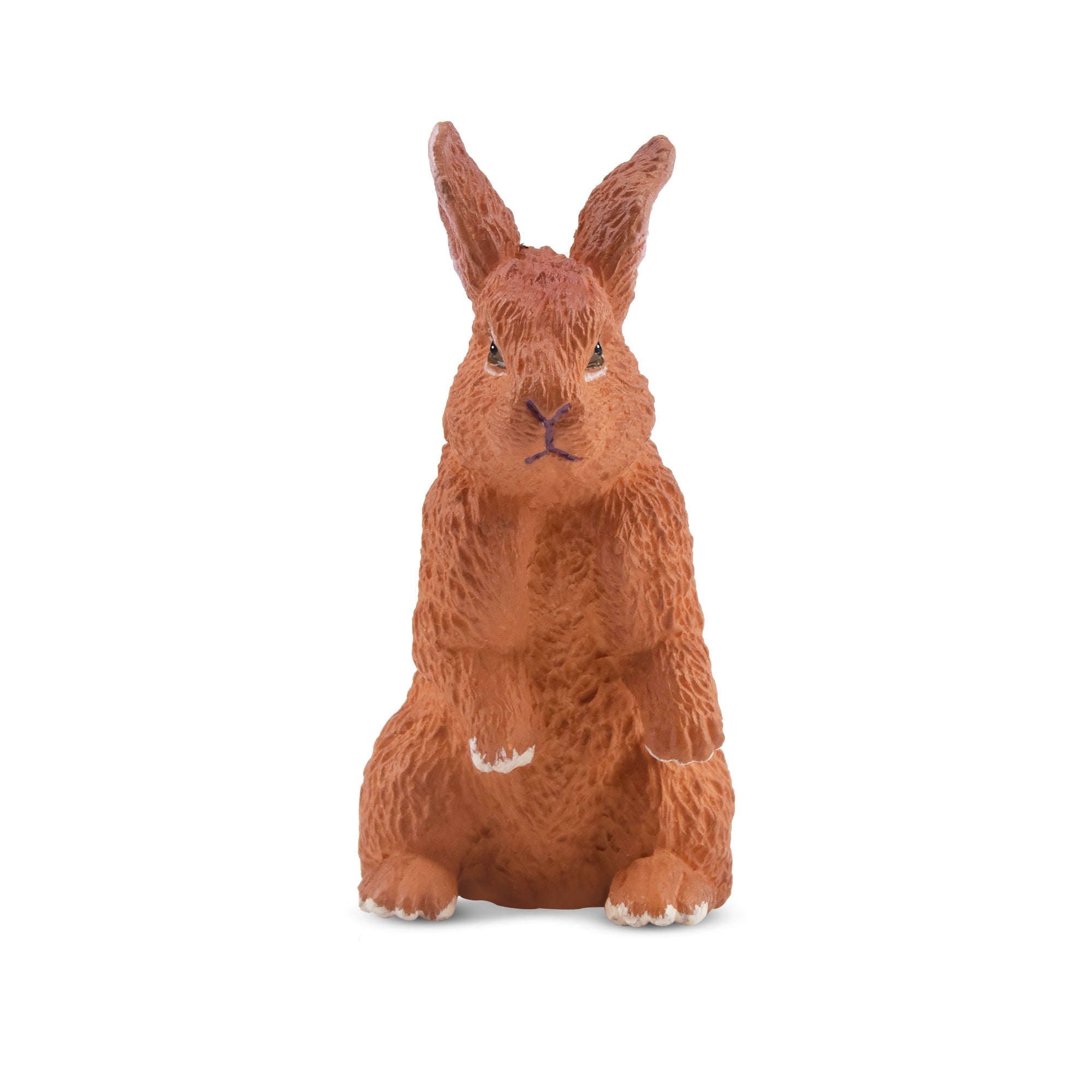 Toymany New Zealand Rabbit | Realistic Animal Figurine Toy