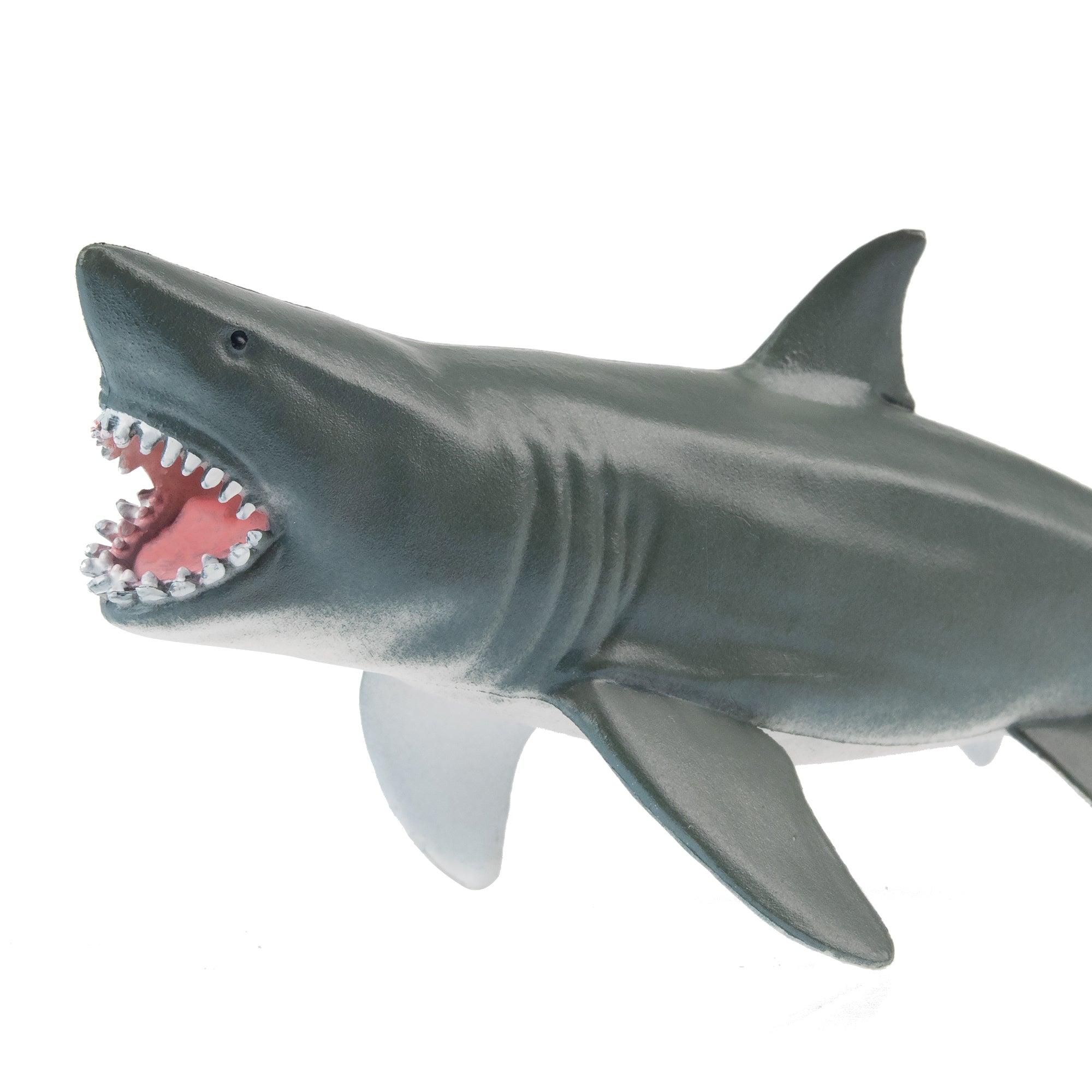 Toymany Open-Mouthed Great White Shark Figurine Toy-mouth
