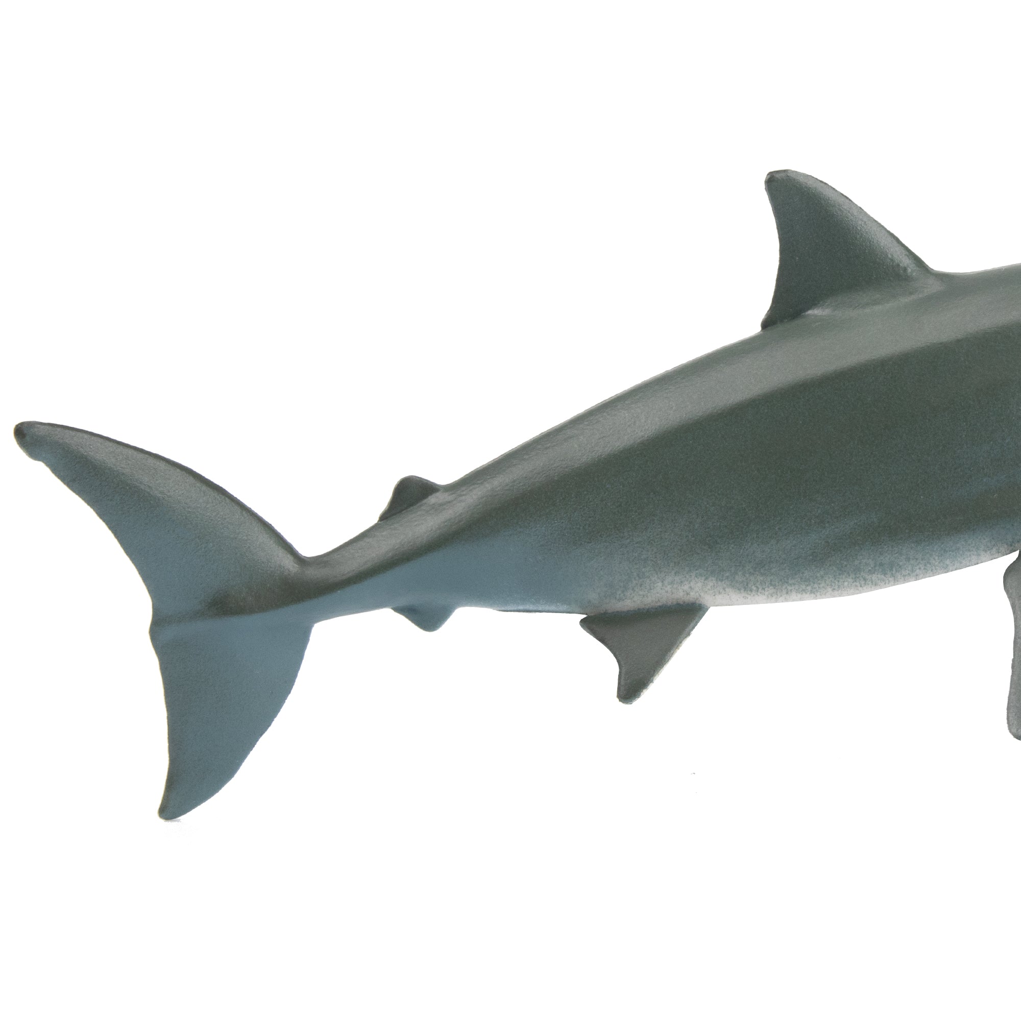 Toymany Open-Mouthed Great White Shark Figurine Toy-tail