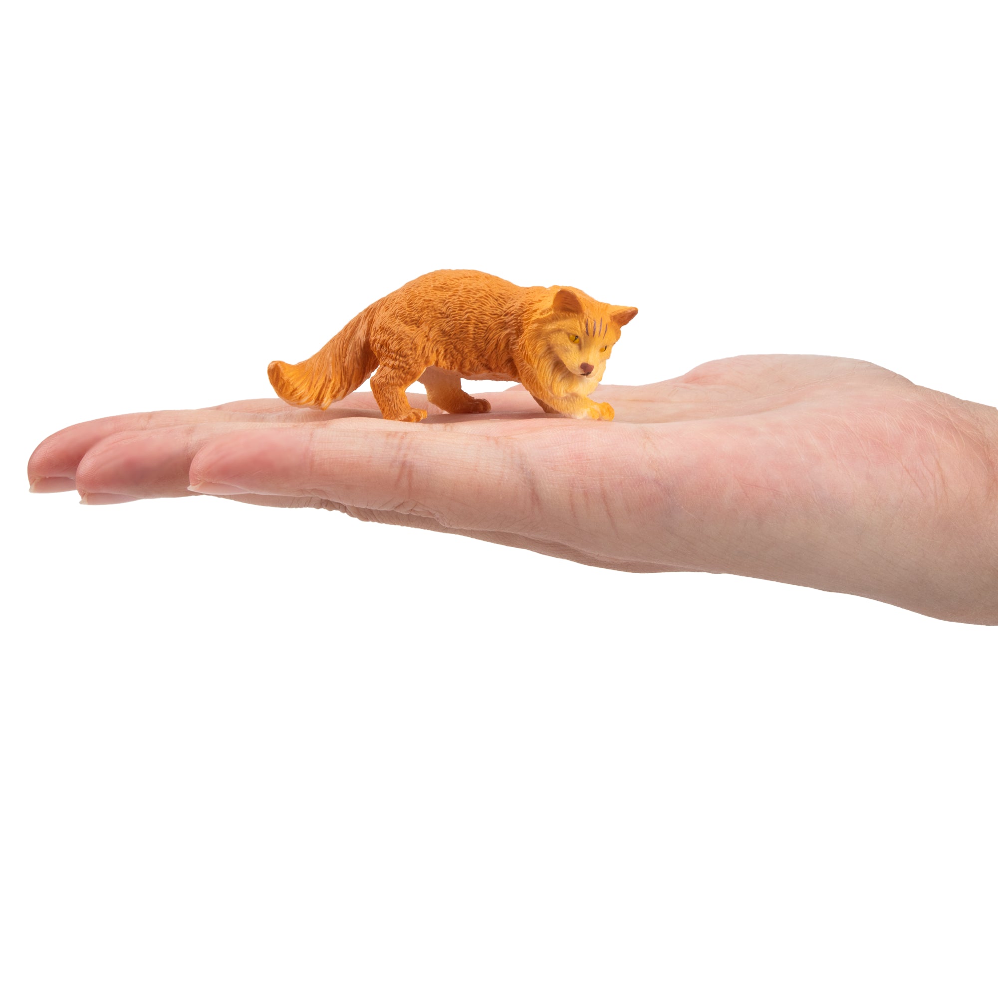 Toymany Orange Norwegian Forest Cat Figurine Toy-on hand