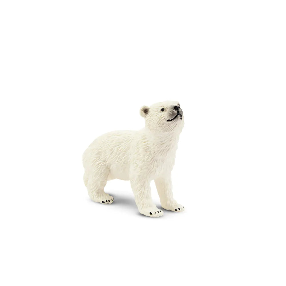 Toymany Head-Raised Polar Bear Cub Figurine