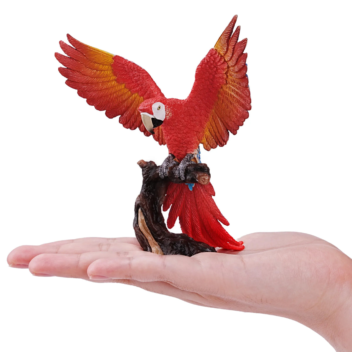 Toymany Scarlet Macaw Figurine Toy-on hand