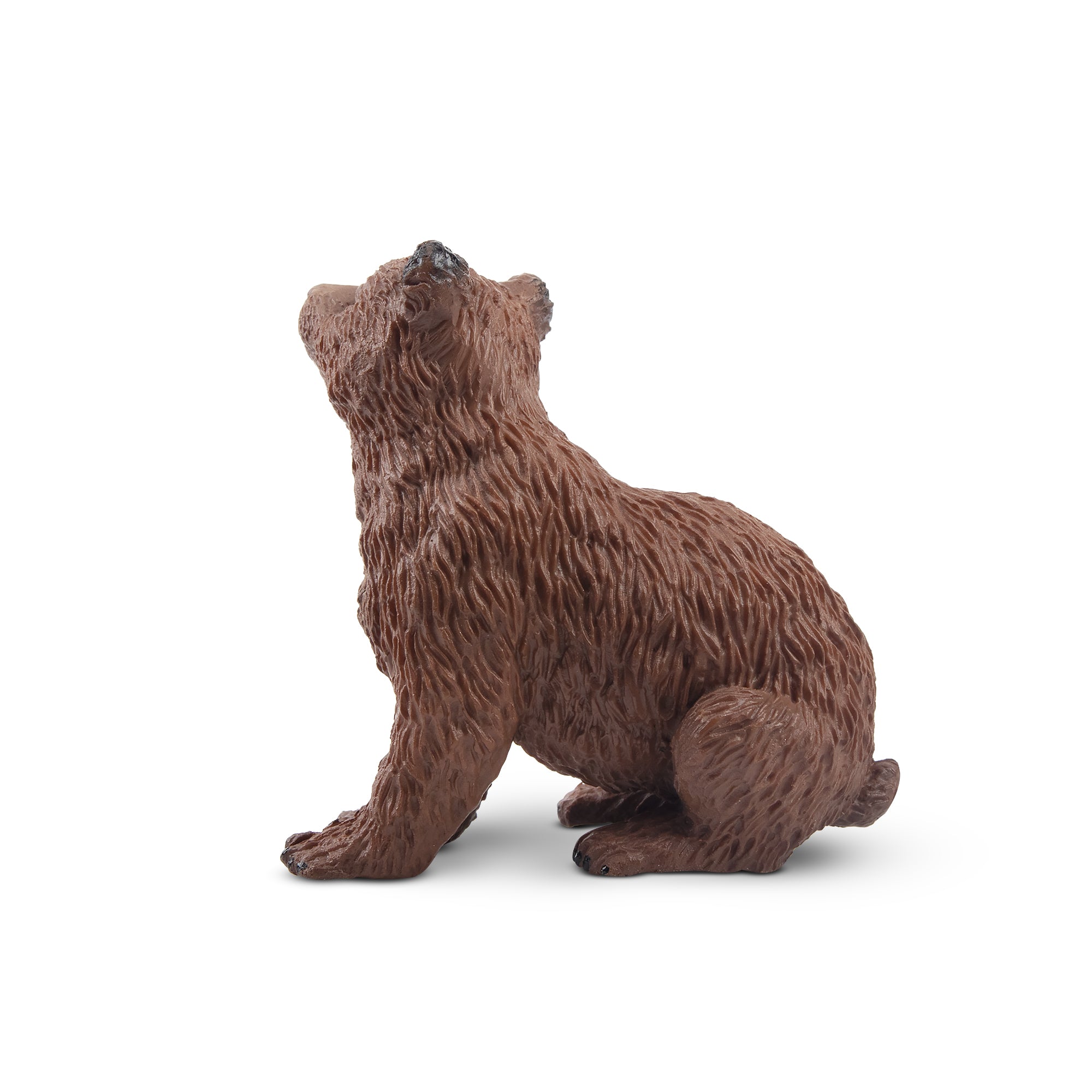 Toymany Sitting Brown Bear Cub Figurine Toy-3