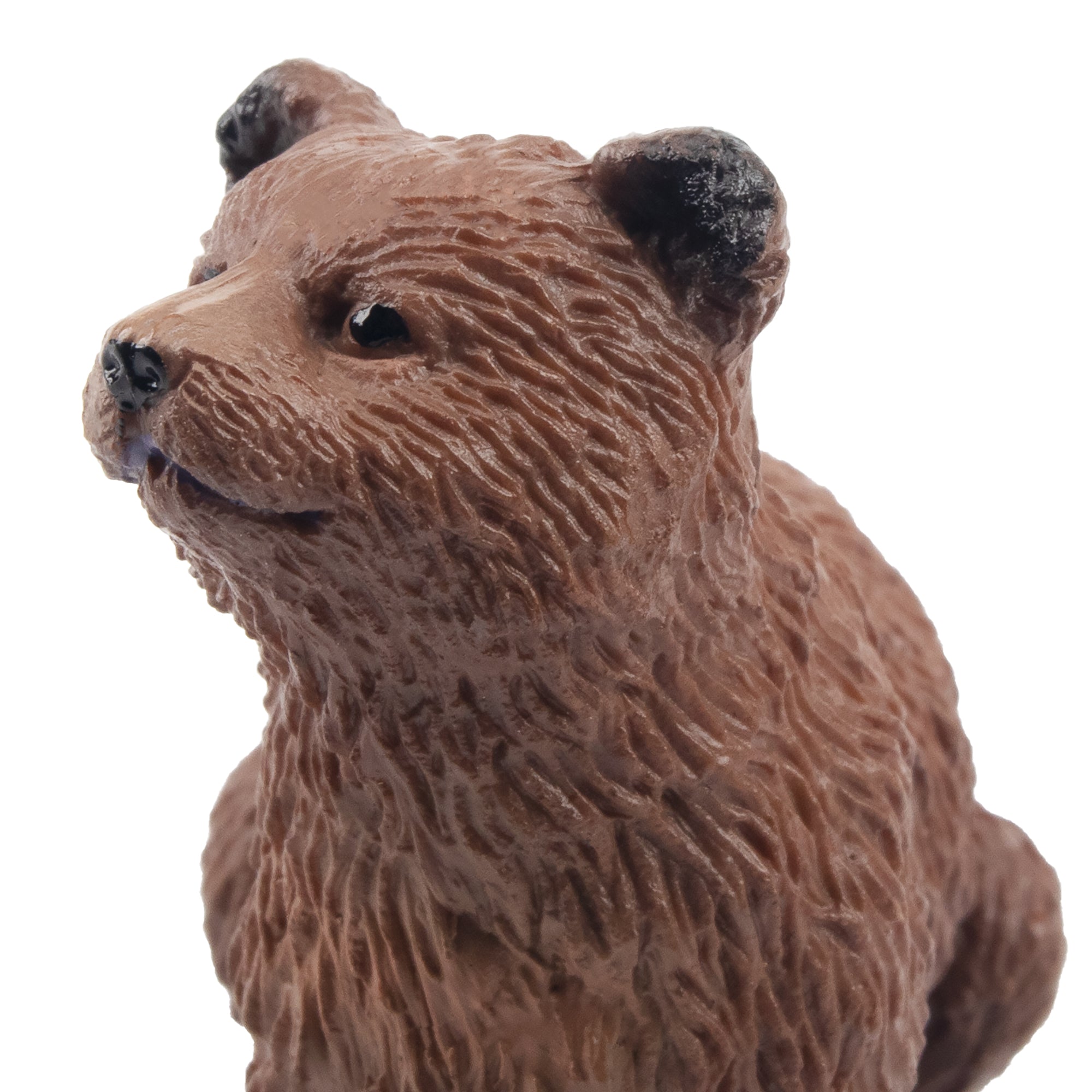 Toymany Sitting Brown Bear Cub Figurine Toy-detail