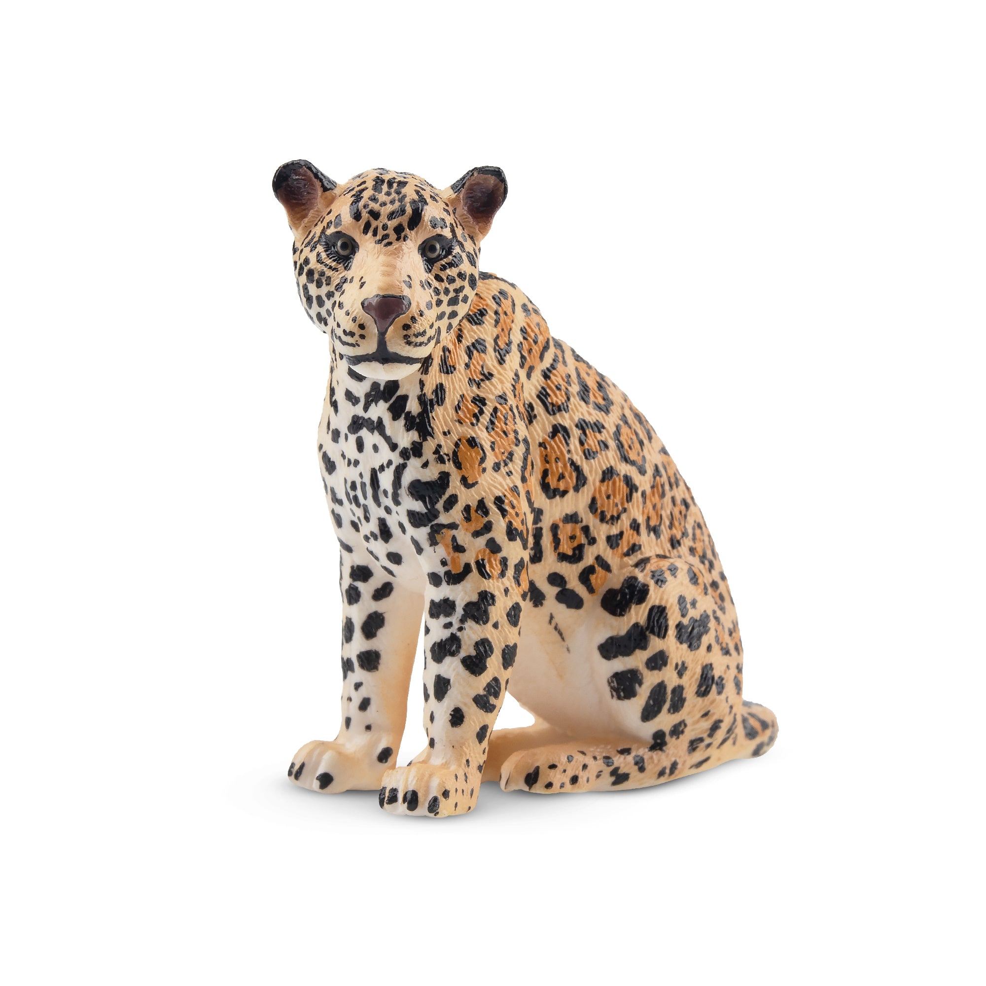 Toymany Sitting Female Jaguar Figurine Toy-front