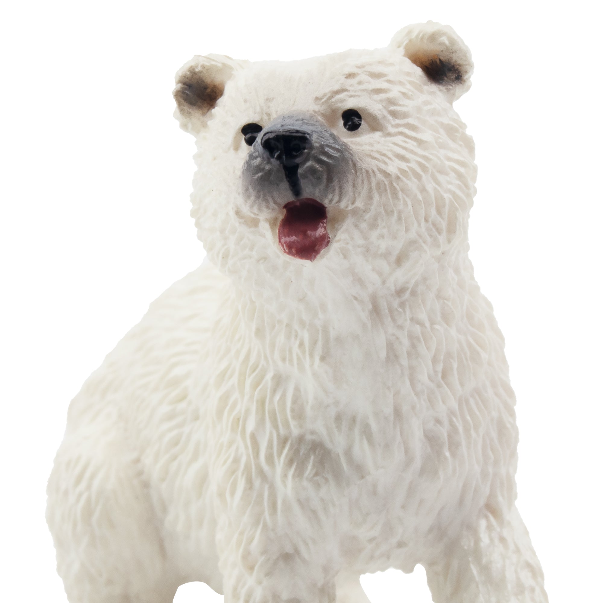 Toymany Sitting Polar Bear Cub Figurine Toy-detail